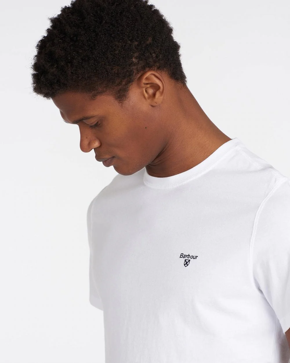 Barbour Sports Mens T-Shirt - White - Image 2