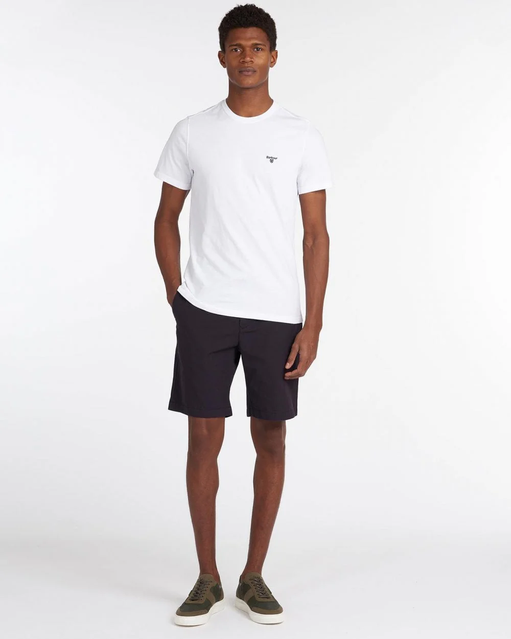 Barbour Sports Mens T-Shirt - White - Image 3