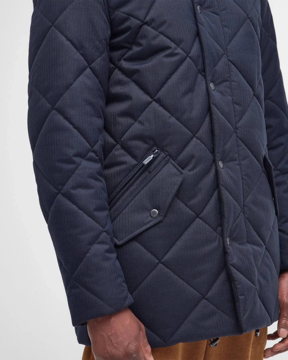 Barbour Stanford Chelsea Mens Long Quilted Jacket - Image 6