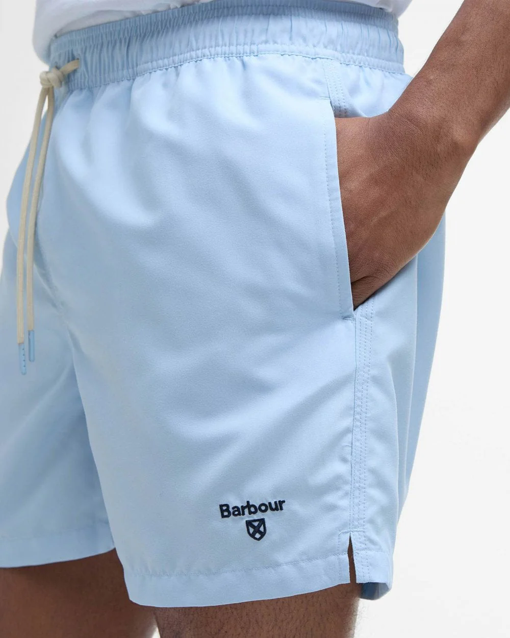 Barbour Staple Logo Mens 5 Swim Shorts - Ocean Sky - Image 5