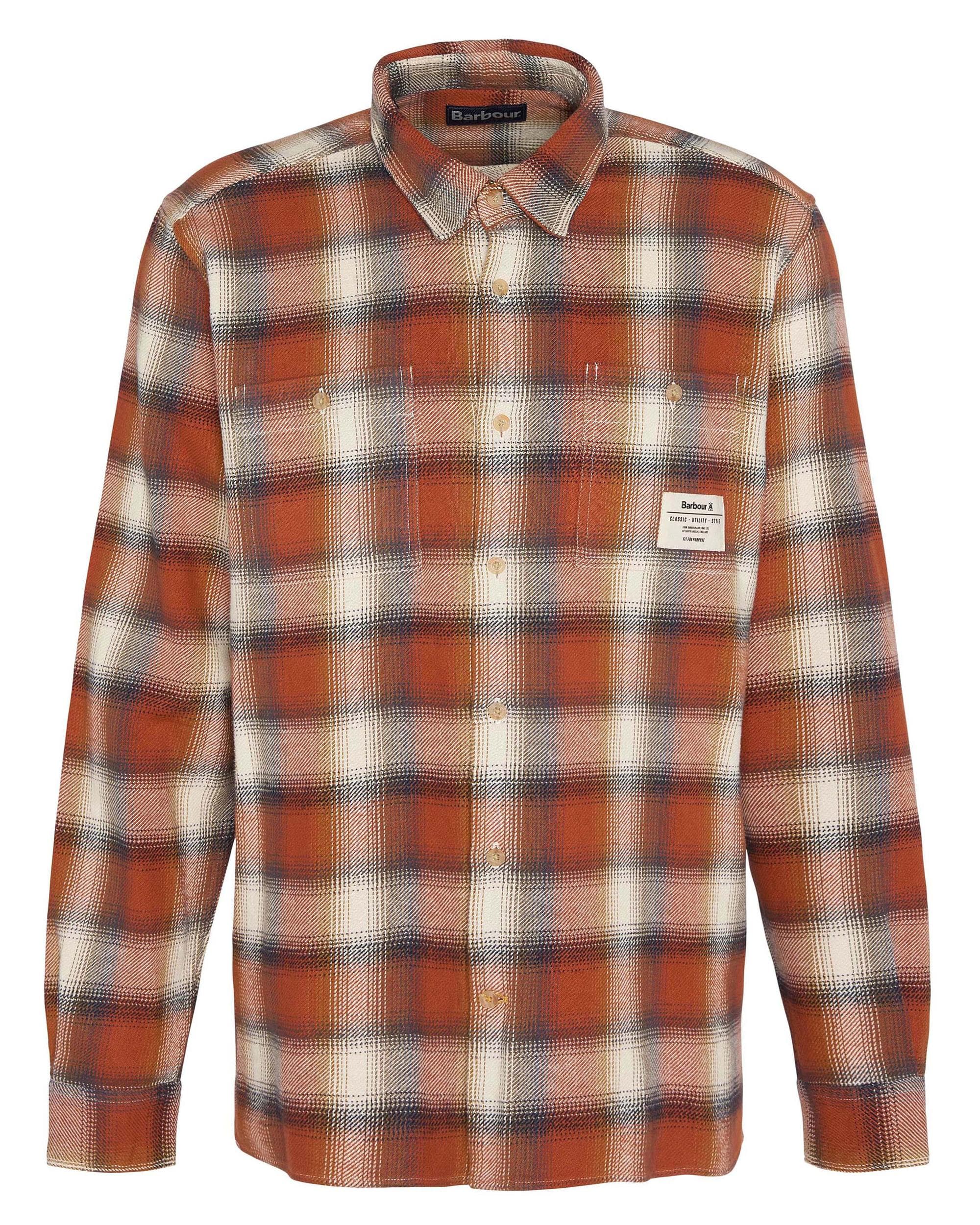 Barbour Stonebank Mens Relaxed Long Sleeve Checked Shirt - Image 7