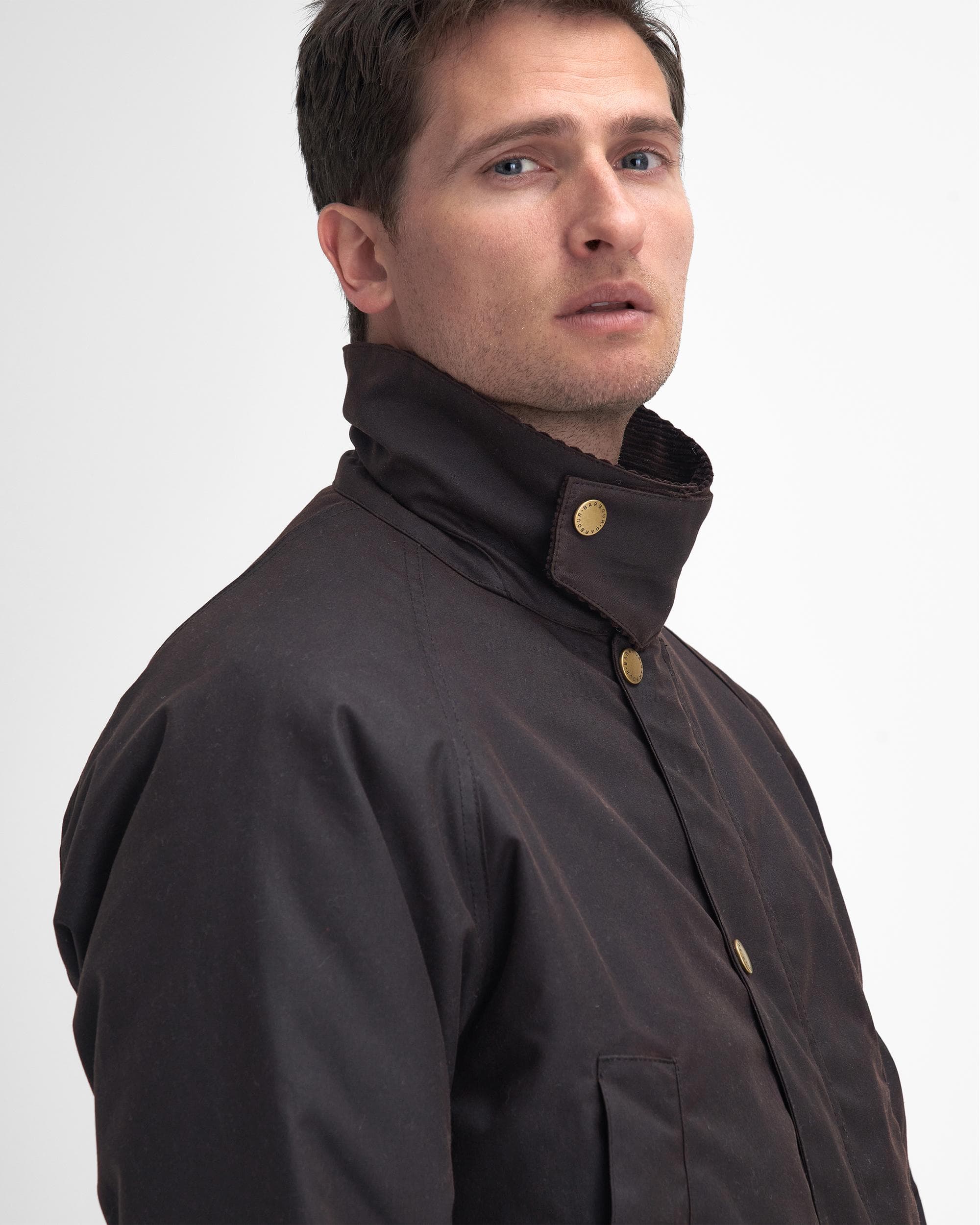 Barbour Stratford Tattersall Mens Wax Jacket - Image 2