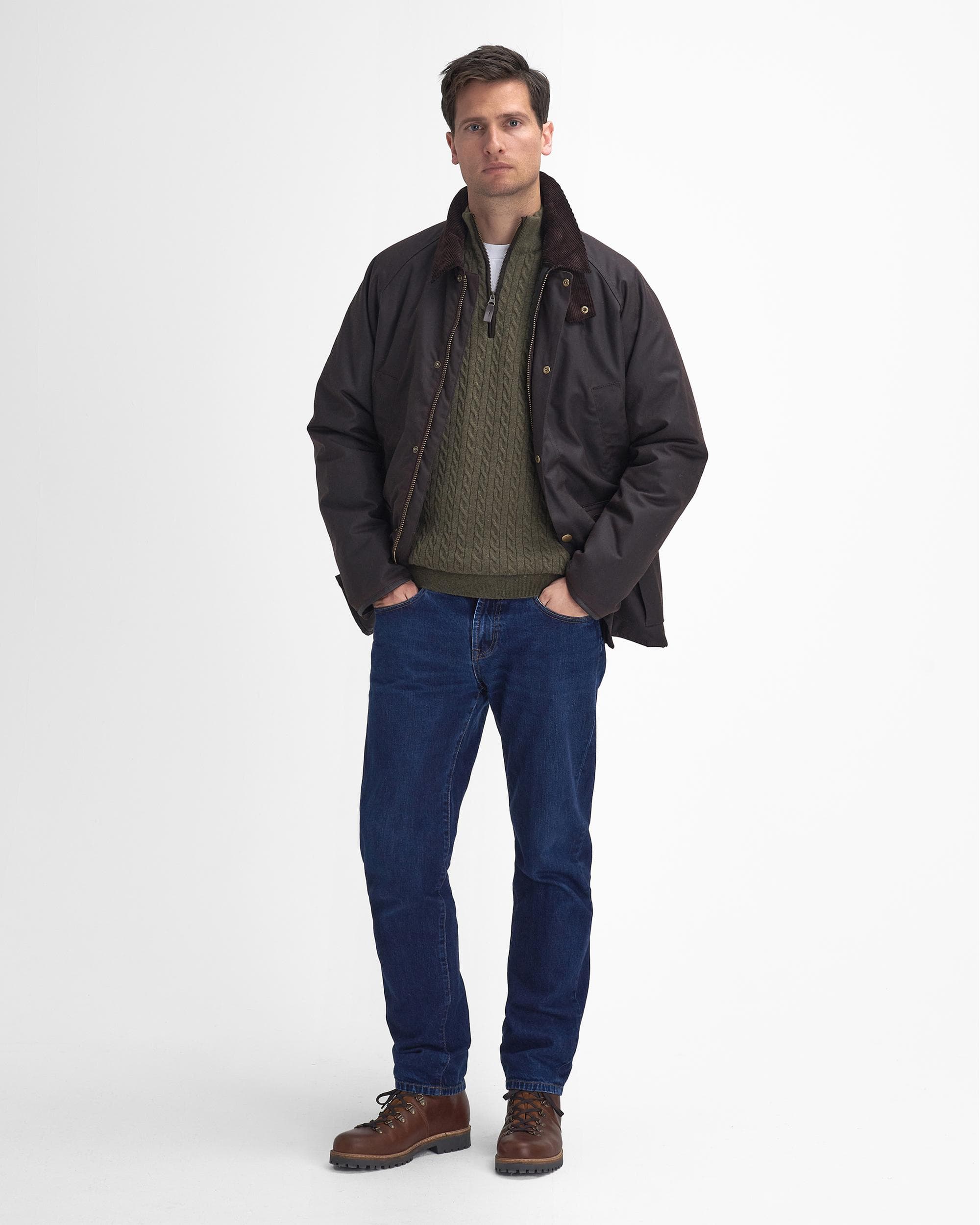 Barbour Stratford Tattersall Mens Wax Jacket - Image 4