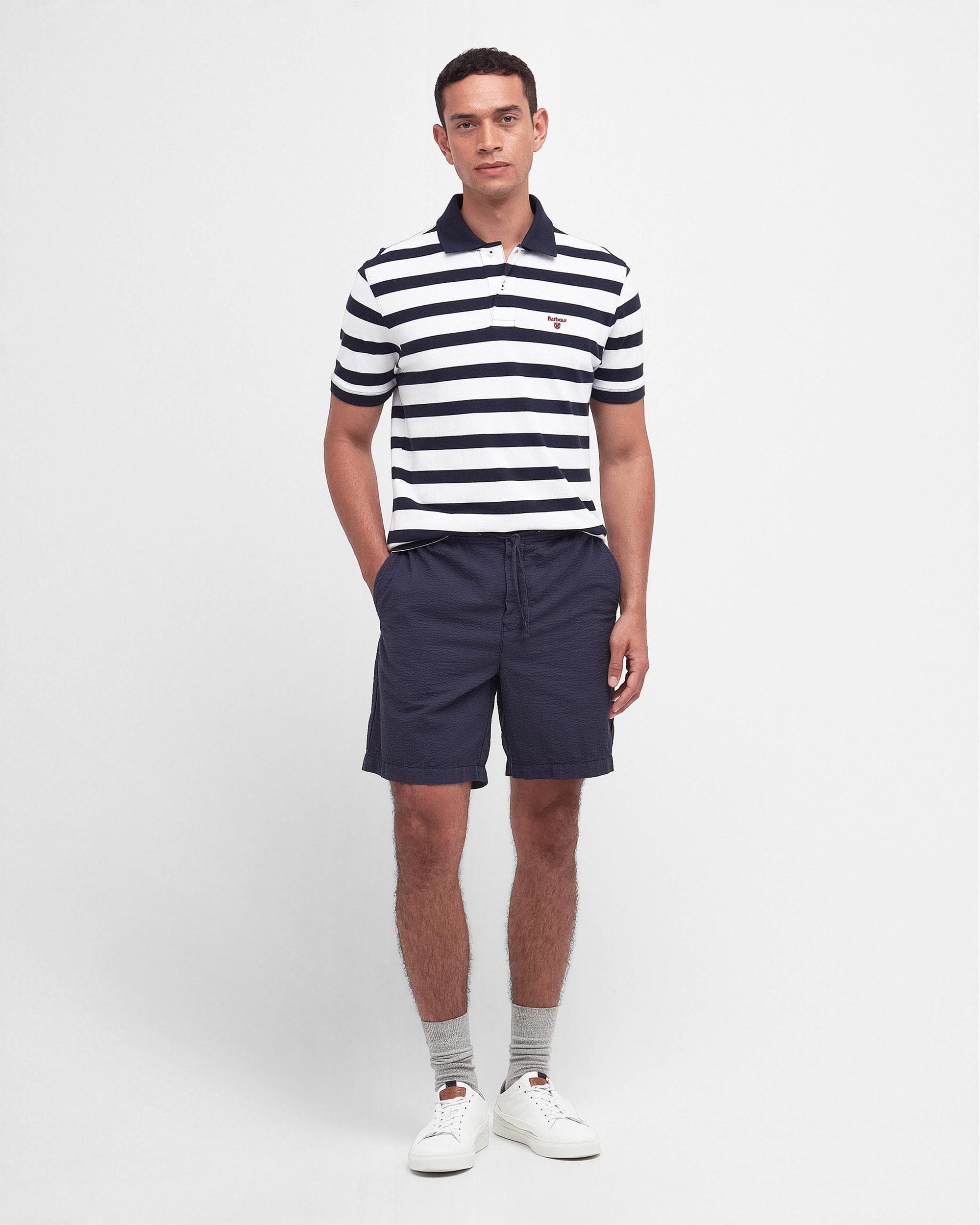Barbour Stripe Mens Tailored Sports Polo - Image 3