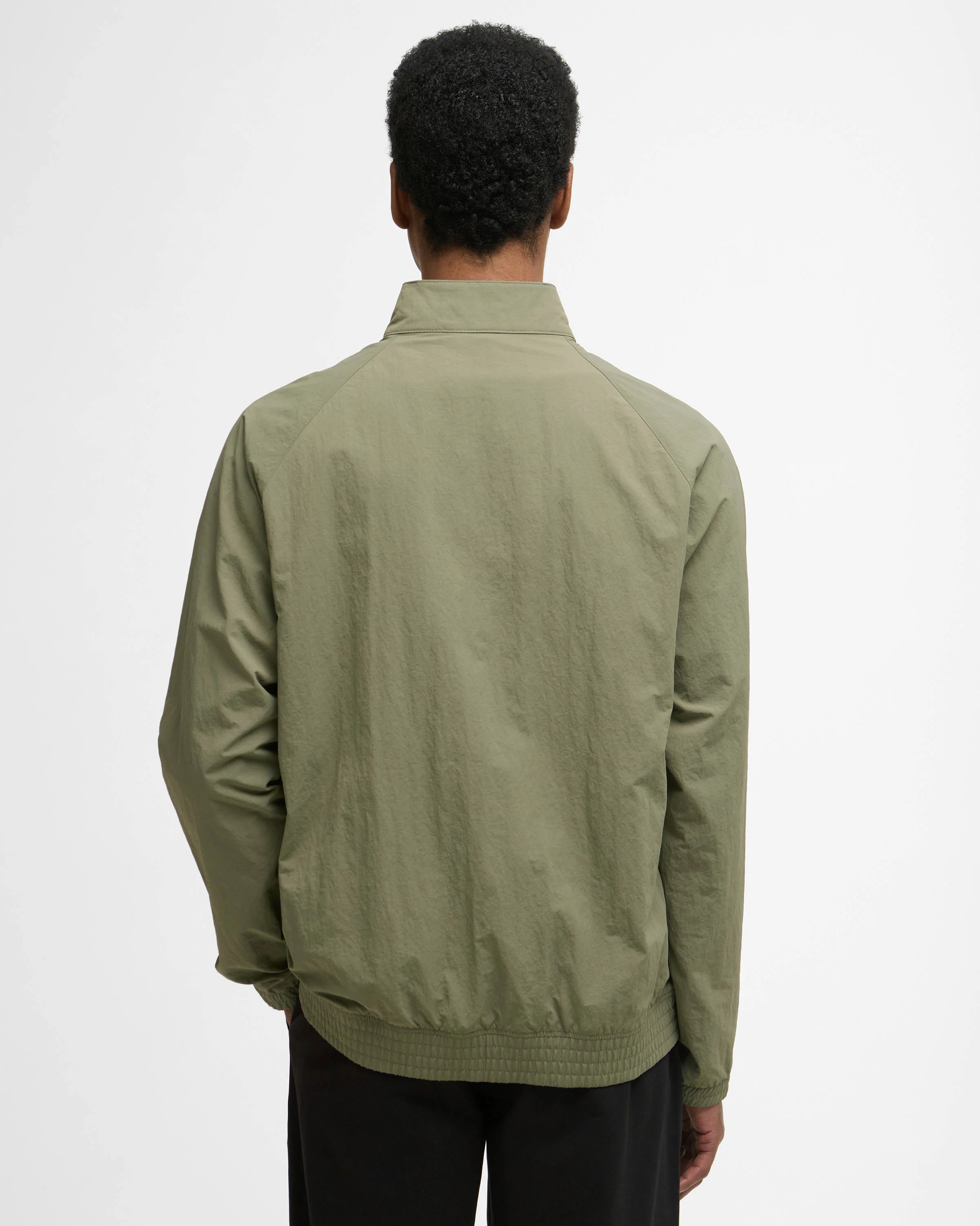 Barbour Sum Royston Mens Showerproof Jacket - Dusty Olive/Highland Loch - Image 6