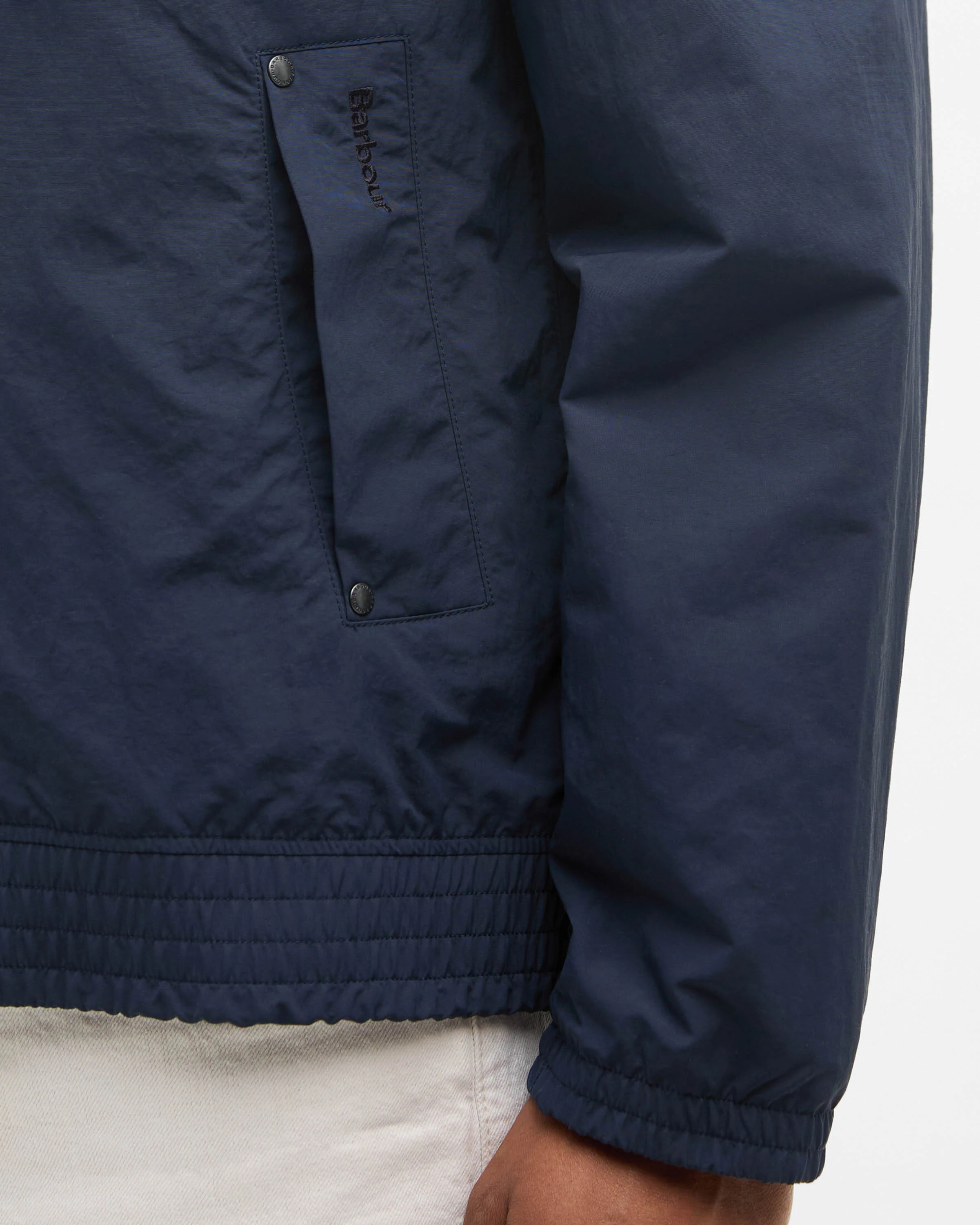 Barbour Sum Royston Mens Showerproof Jacket - Navy/Highland Loch - Image 3