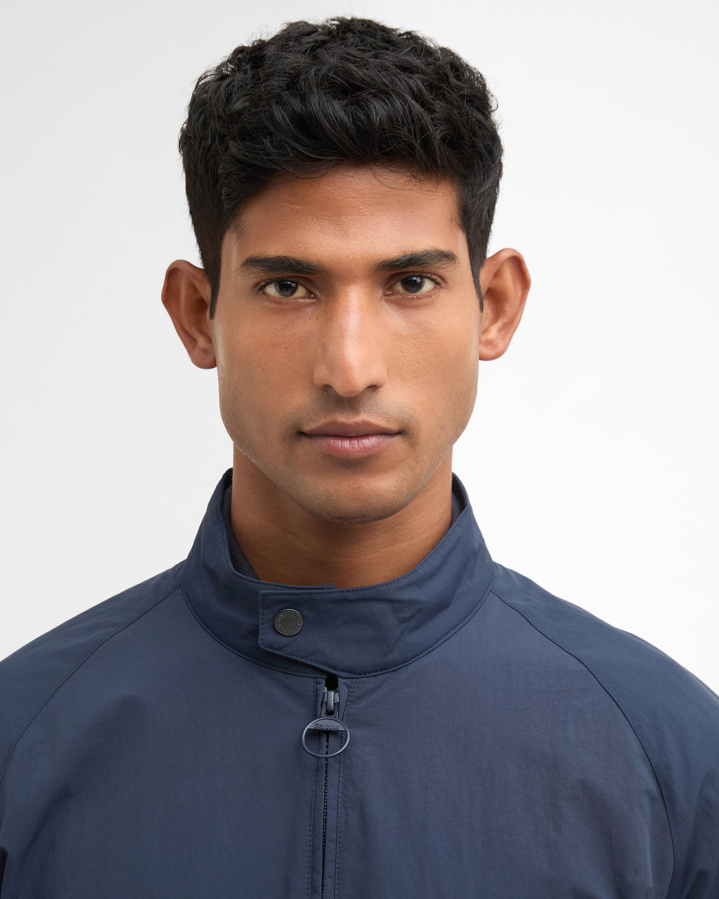 Barbour Sum Royston Mens Showerproof Jacket - Navy/Highland Loch - Image 4