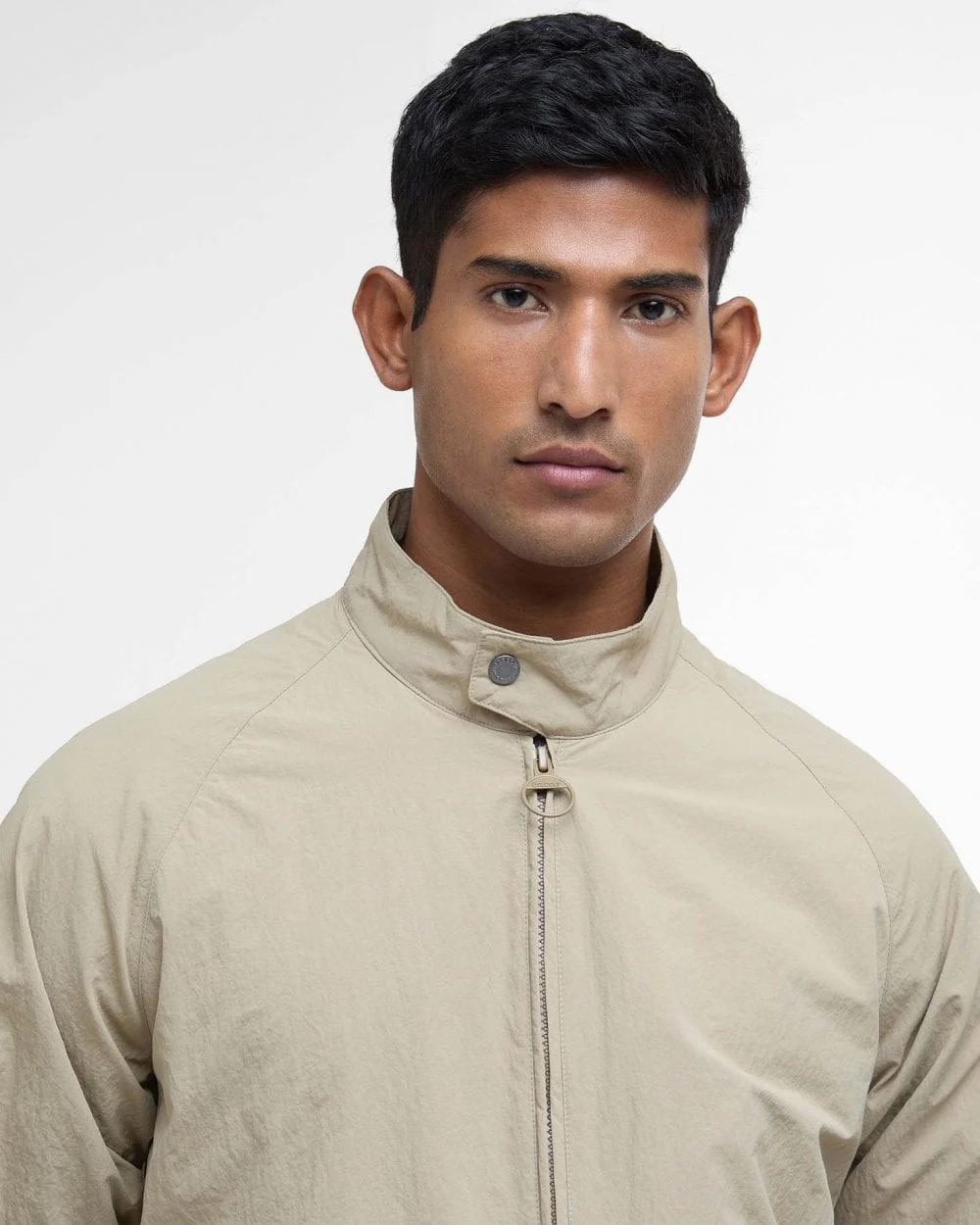 Barbour Sum Royston Mens Showerproof Jacket - Washed Stone - Image 3