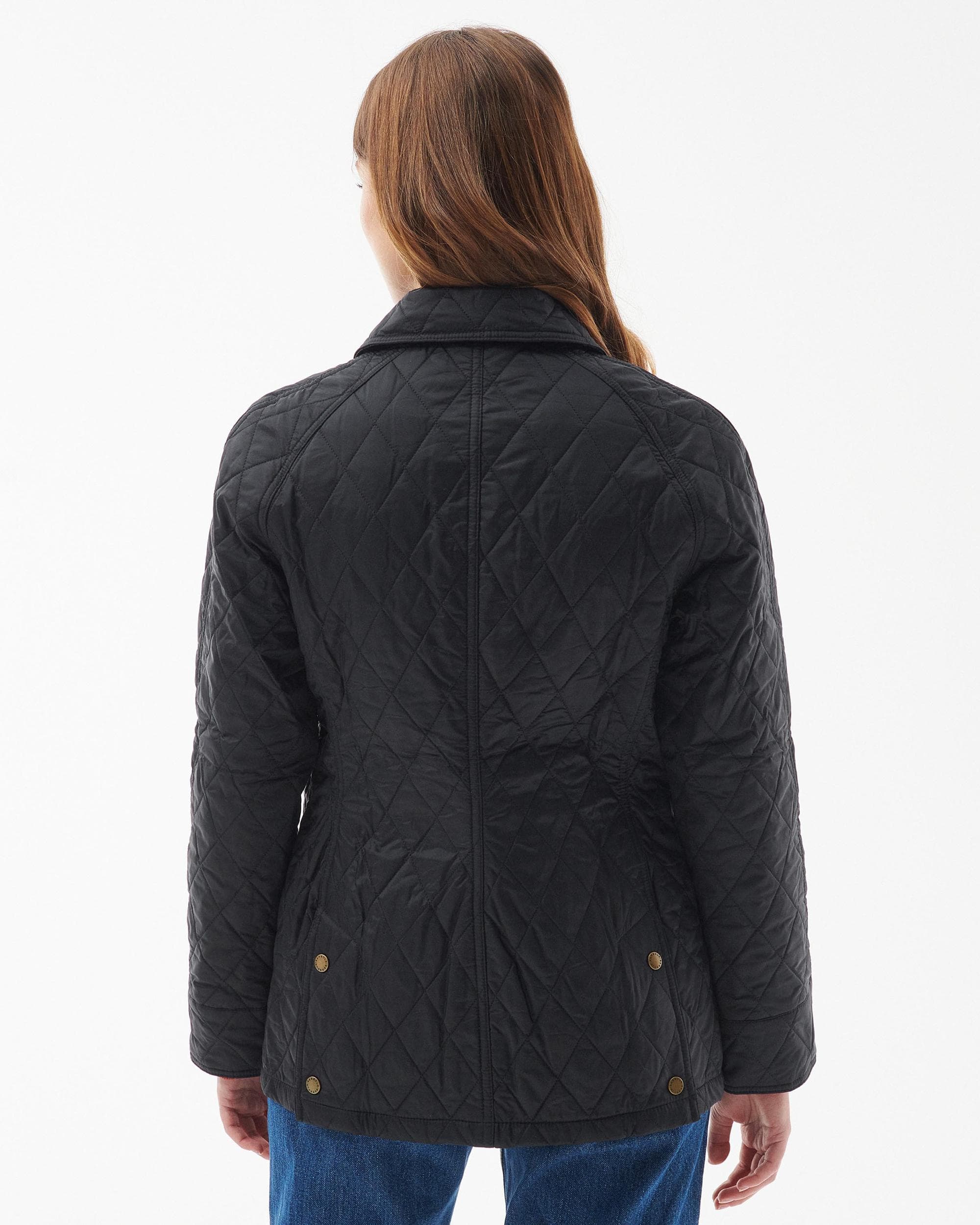 Barbour Summer Beadnell Womens Quilted Jacket - Black - Image 4