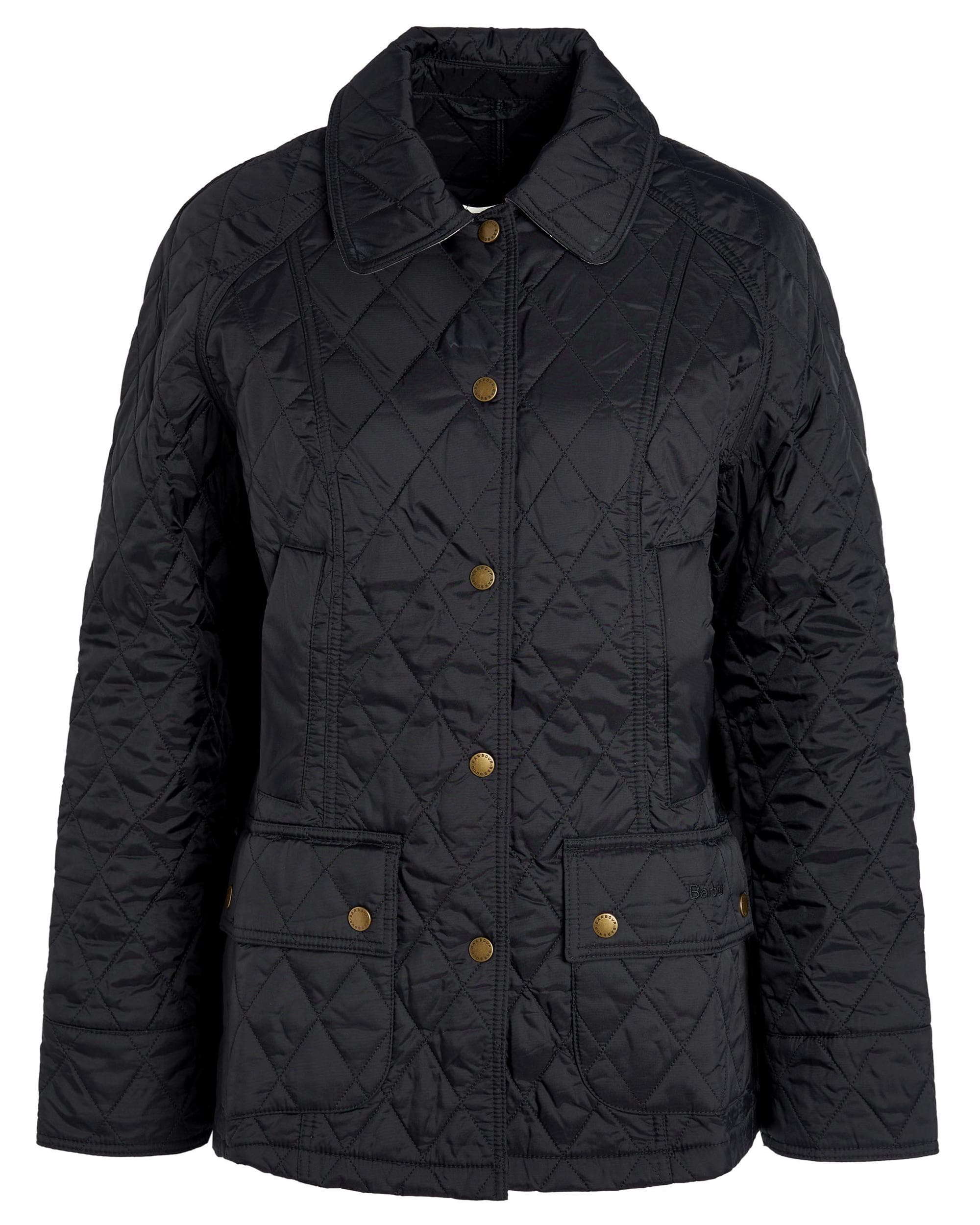 Barbour Summer Beadnell Womens Quilted Jacket - Black - Image 7