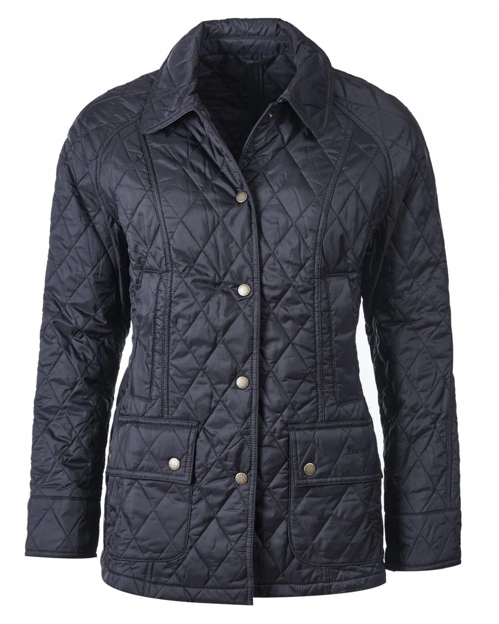 Barbour Summer Beadnell Womens Quilted Jacket - Navy - Image 10
