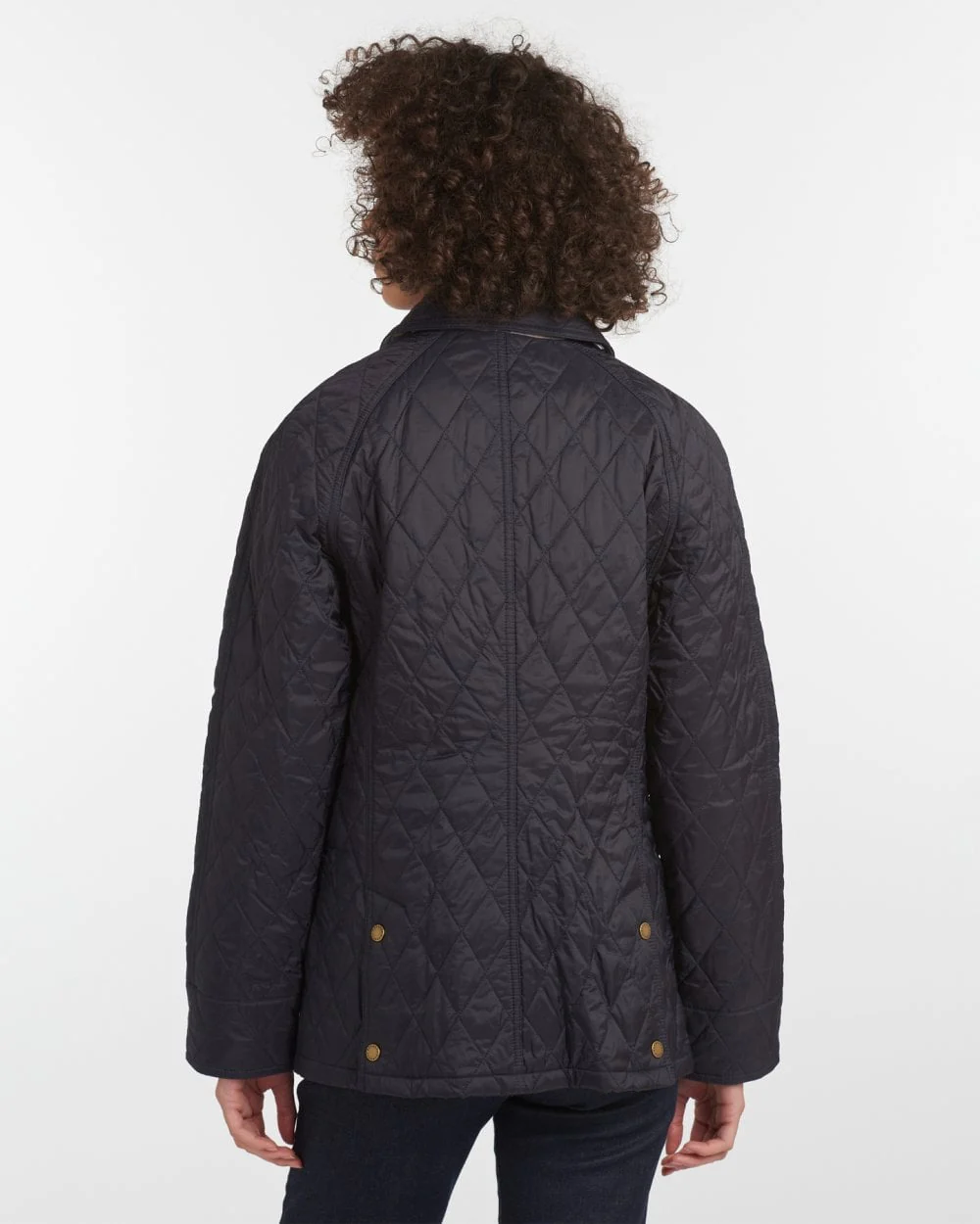 Barbour Summer Beadnell Womens Quilted Jacket - Navy - Image 7