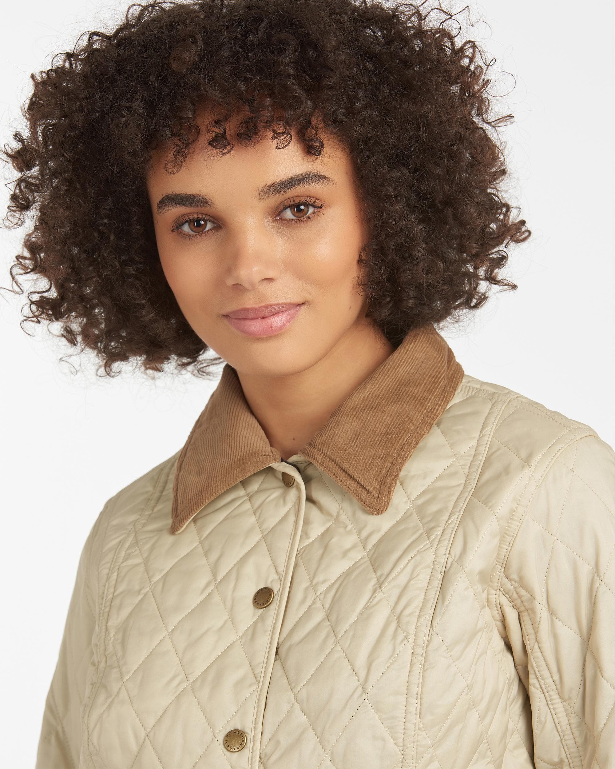 Barbour Summer Liddesdale Womens Jacket - Pearl/Navy - Image 2