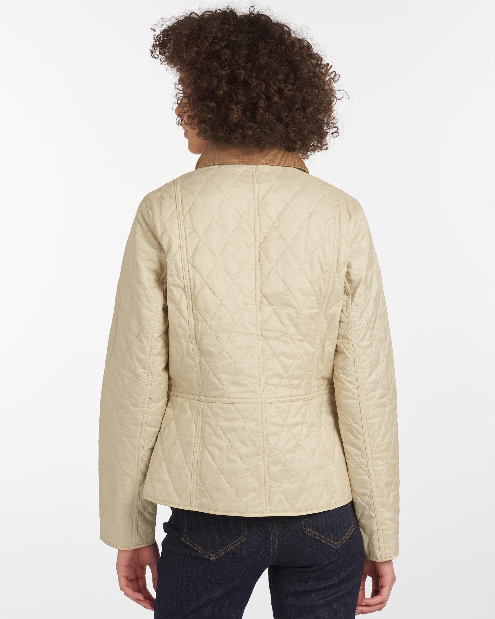 Barbour Summer Liddesdale Womens Jacket - Pearl/Navy - Image 5