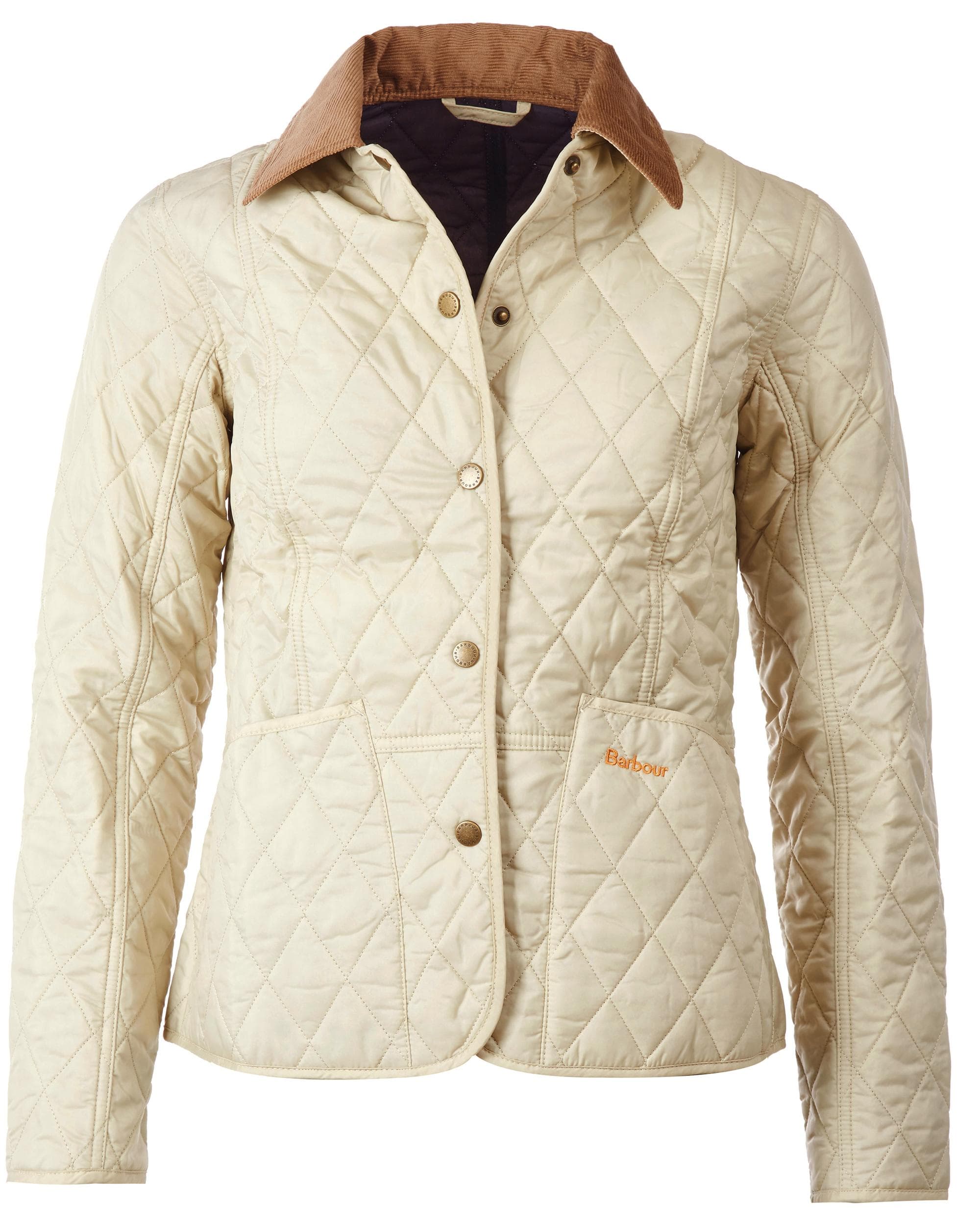 Barbour Summer Liddesdale Womens Jacket - Pearl/Navy - Image 8