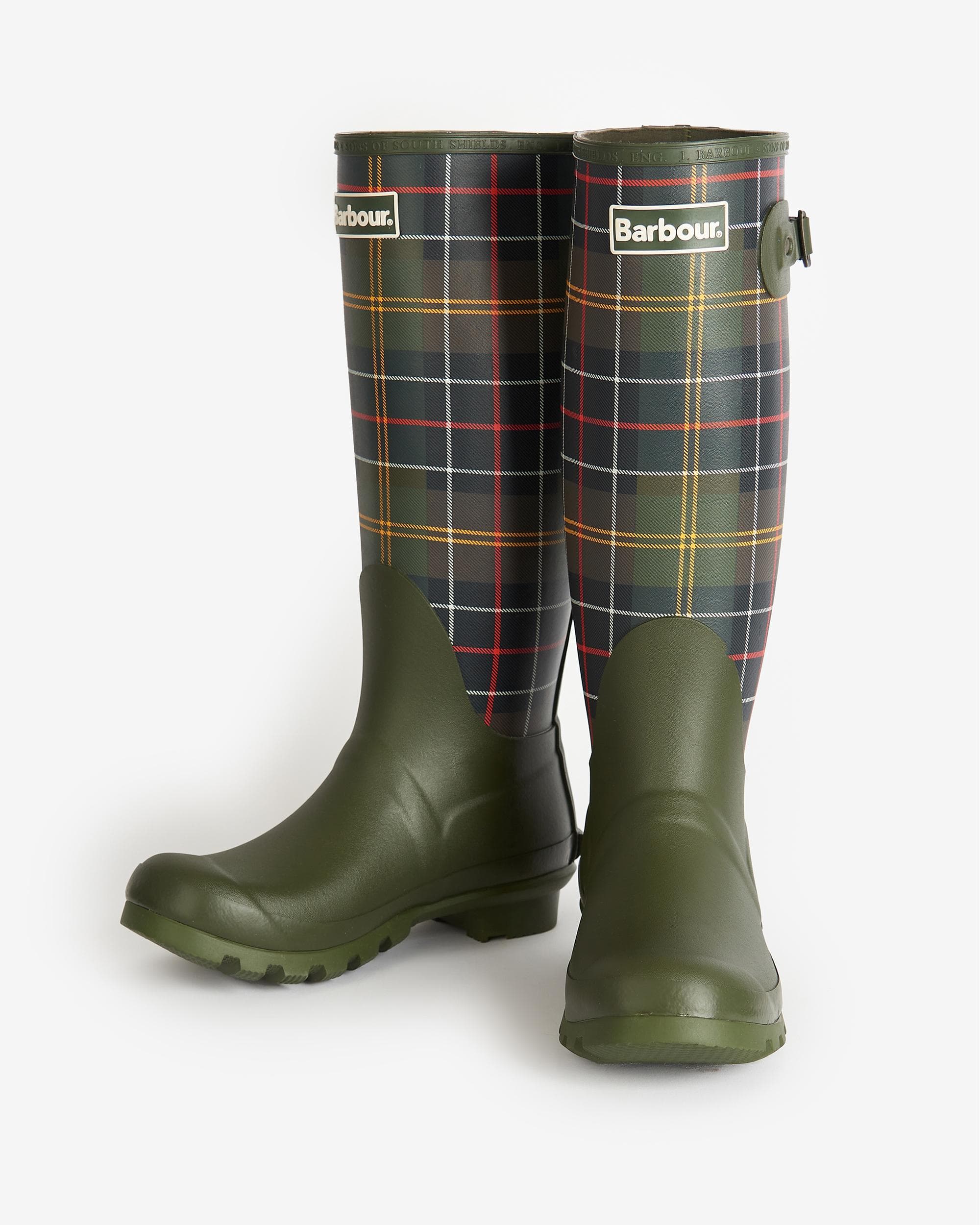 Barbour Tartan Bede Womens Wellies - Image 2