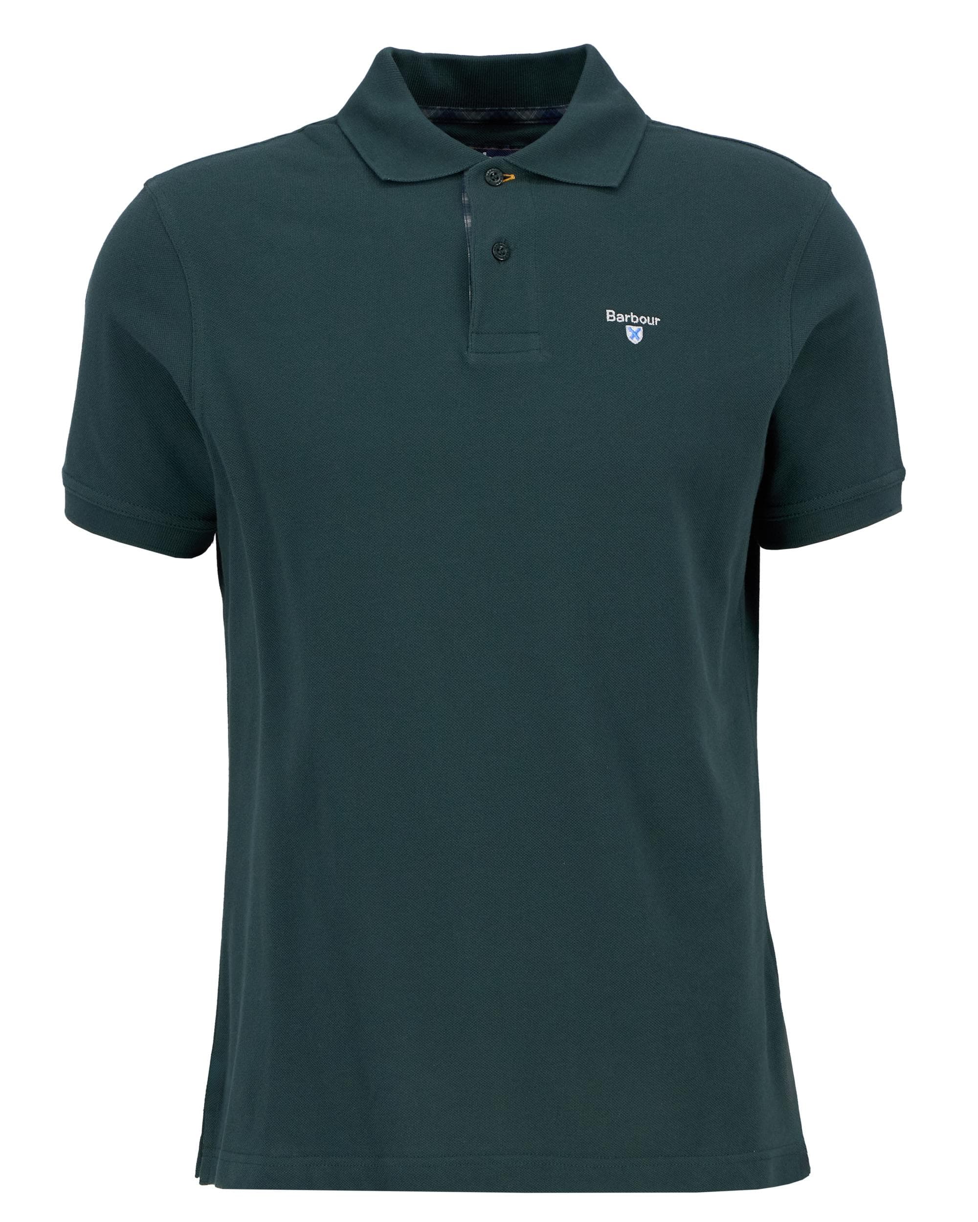 Barbour Tartan Pique Mens Polo S/S 25 - Green Gables - Image 7