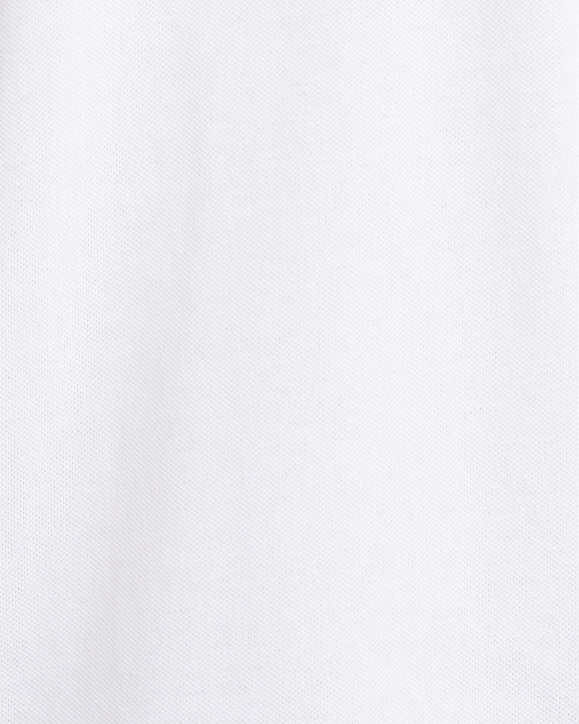 Barbour Tartan Pique Mens Polo - White/Dress - Image 6