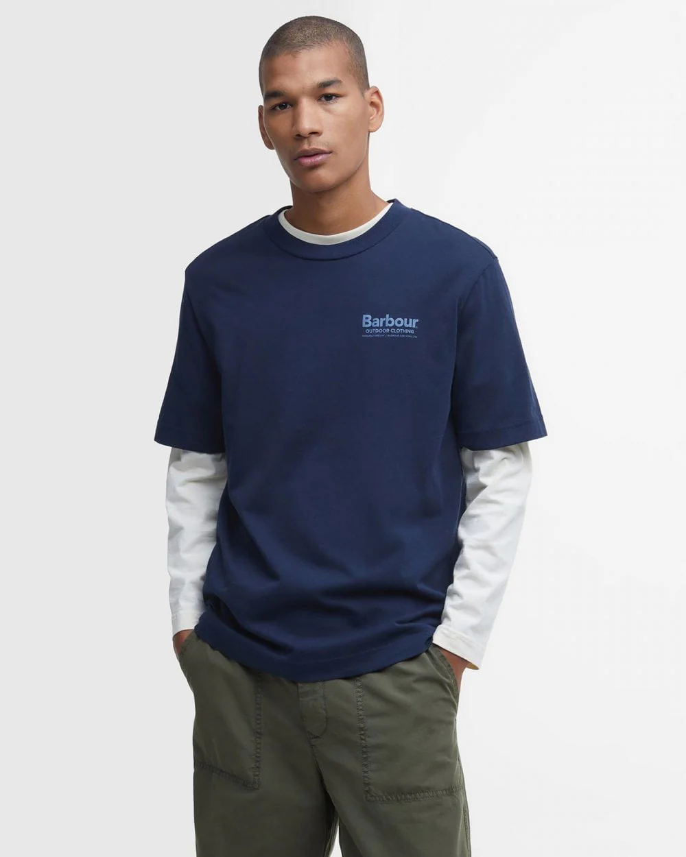 Barbour Thornley Mens Relaxed Fit Graphic T-Shirt - Image 3