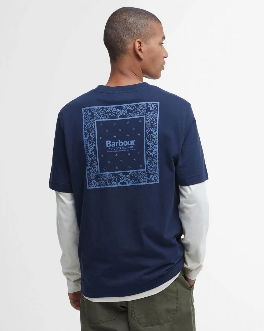 Barbour Thornley Mens Relaxed Fit Graphic T-Shirt - Image 7
