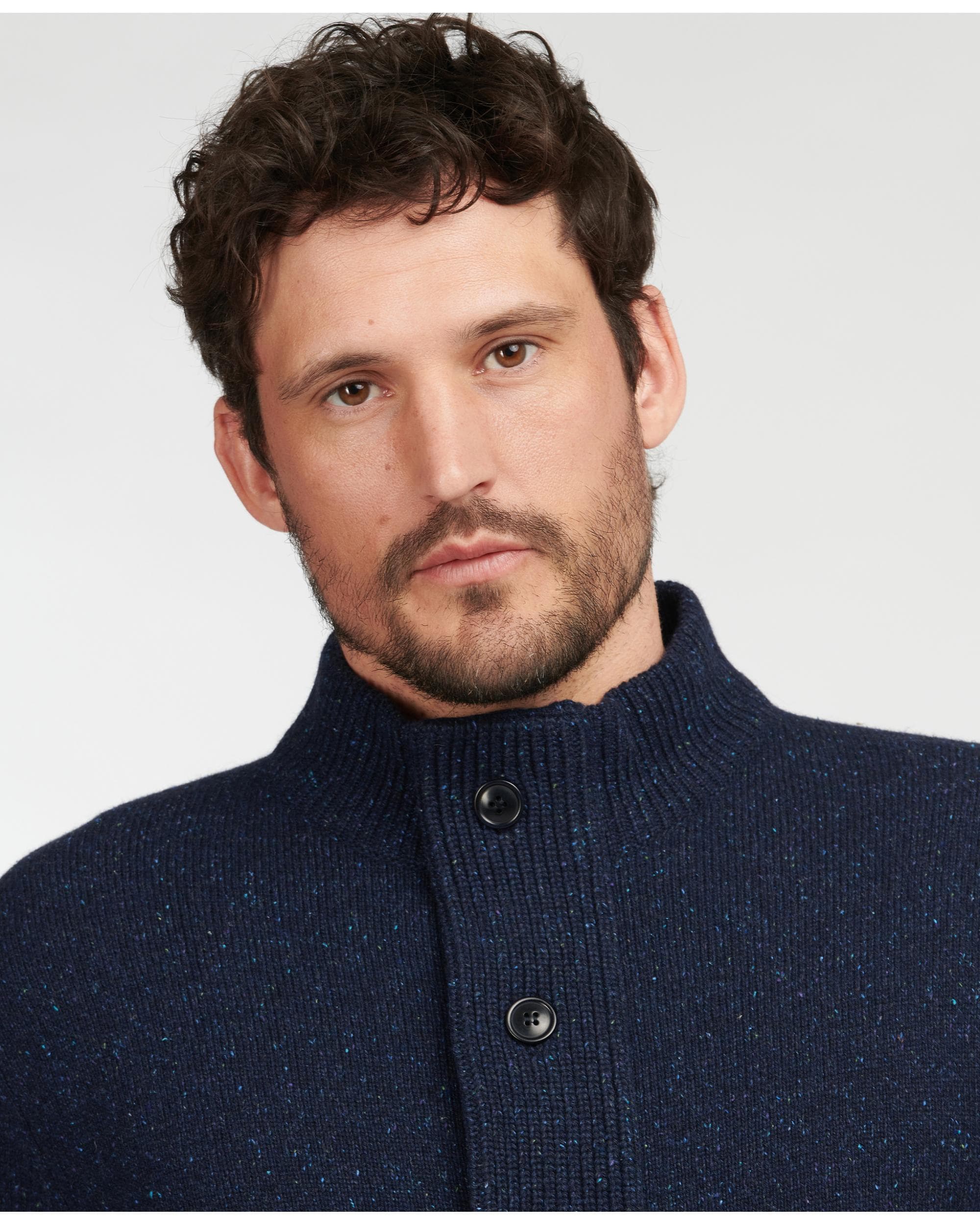 Barbour Tisbury Buttoned Mens Sweatshirt - Image 2