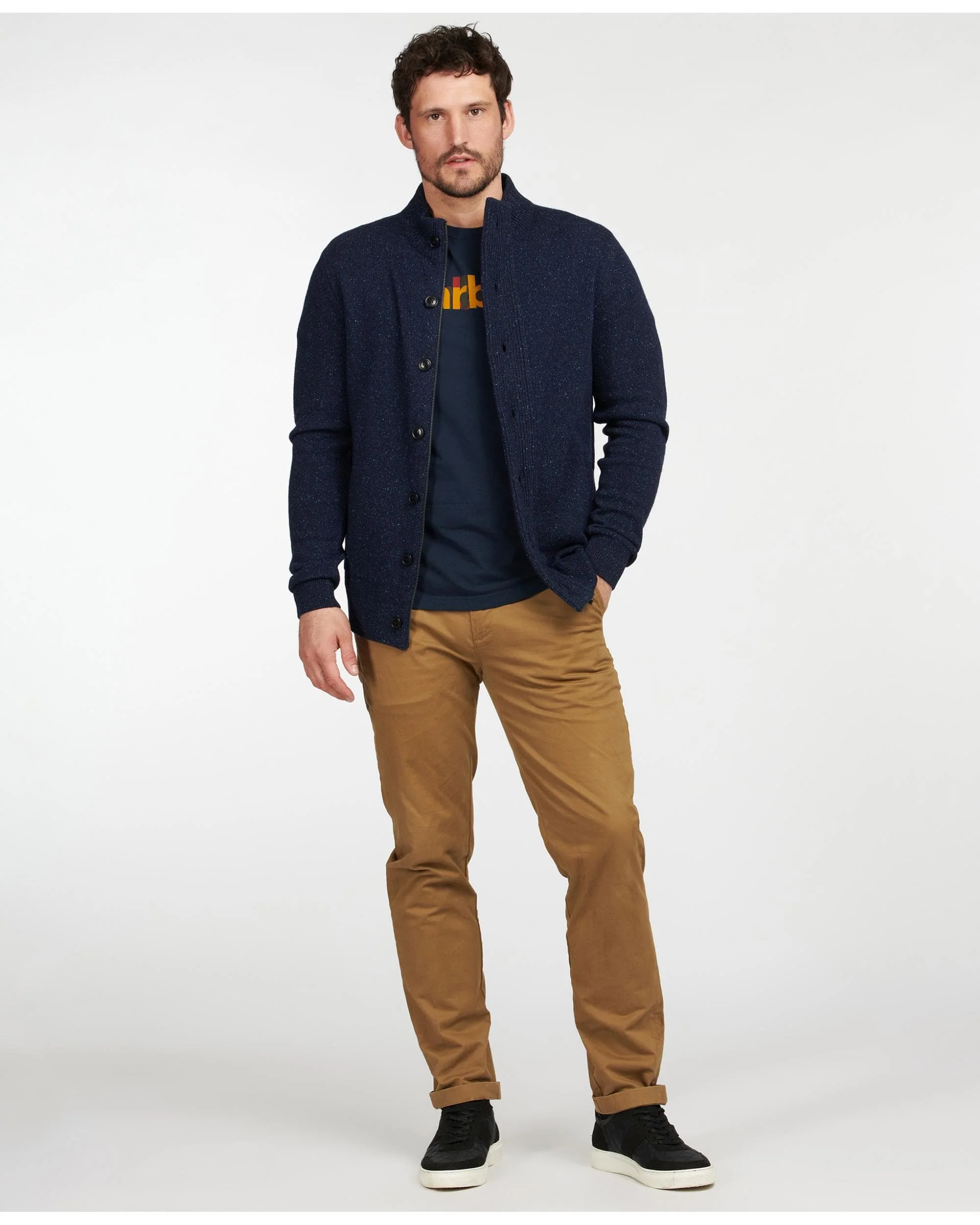 Barbour Tisbury Buttoned Mens Sweatshirt - Image 3