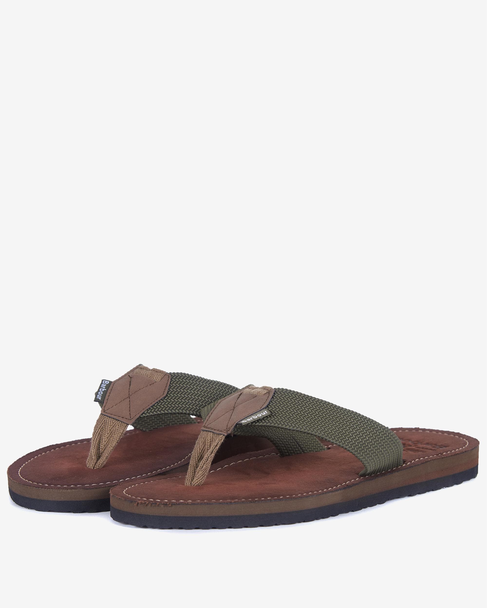Barbour Toeman Mens Sandal - Olive - Image 2