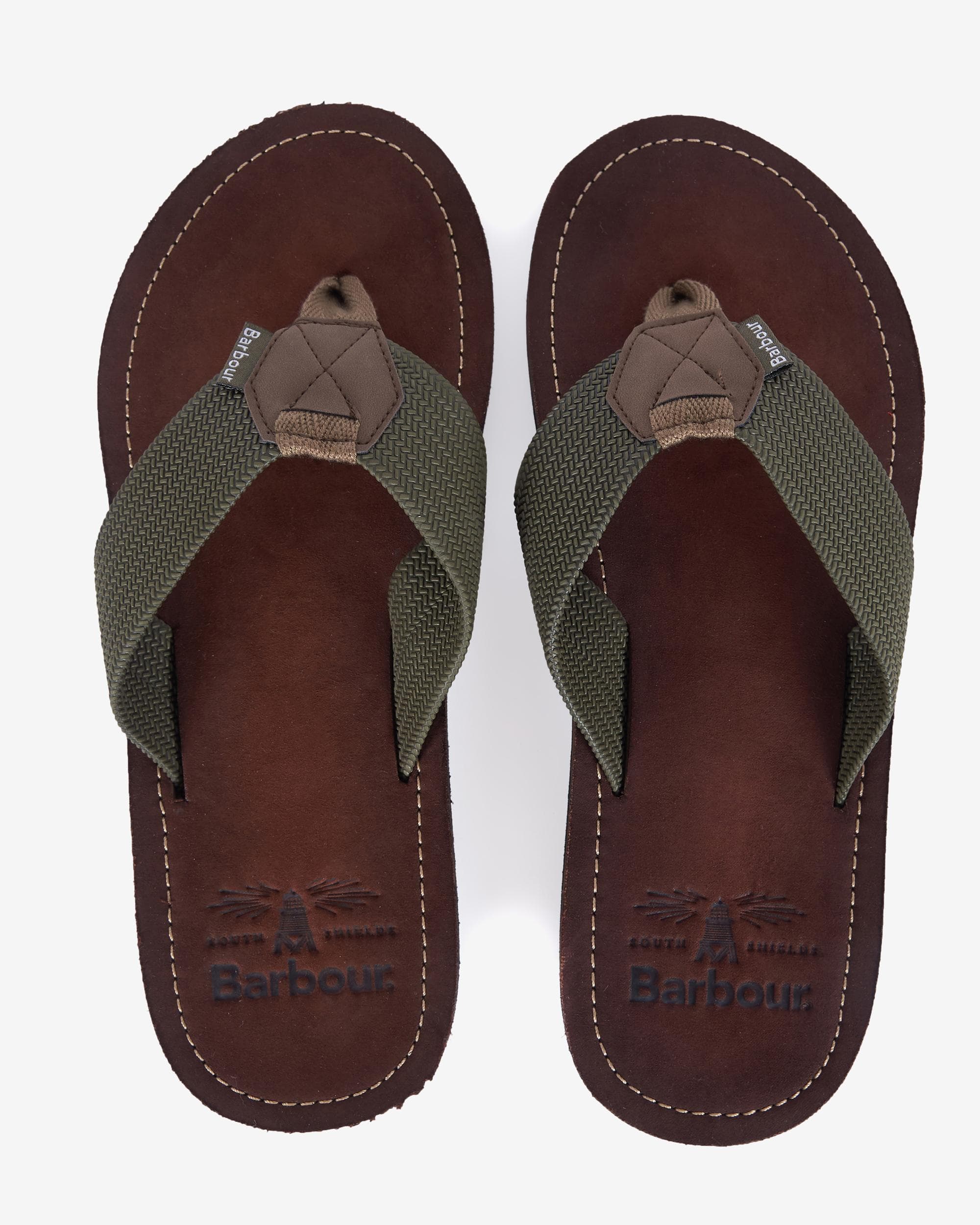 Barbour Toeman Mens Sandal - Olive - Image 3