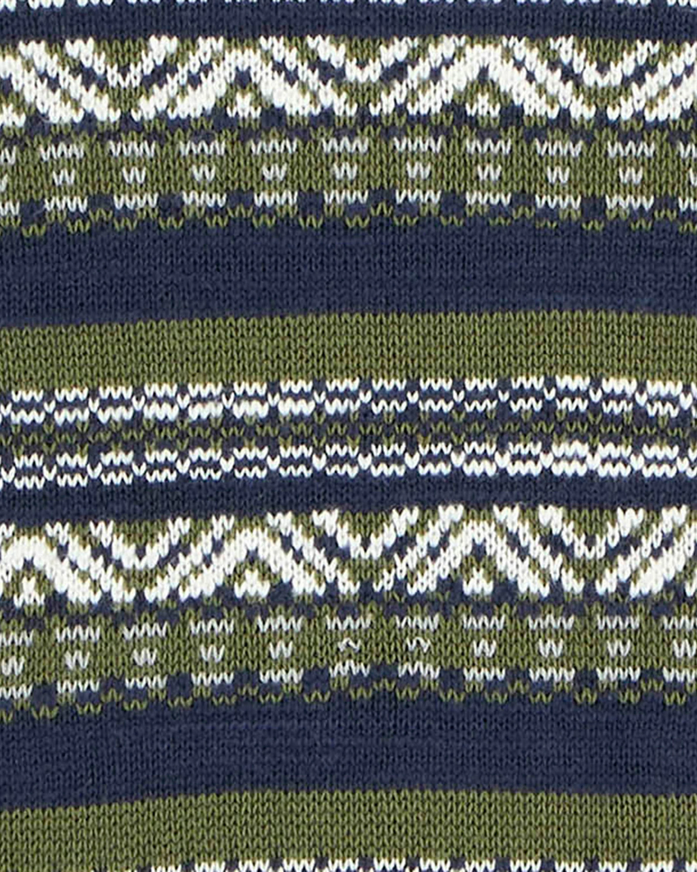 Barbour Topcliffe Mens Fairisle Crew Neck Sweater - Navy - Image 6