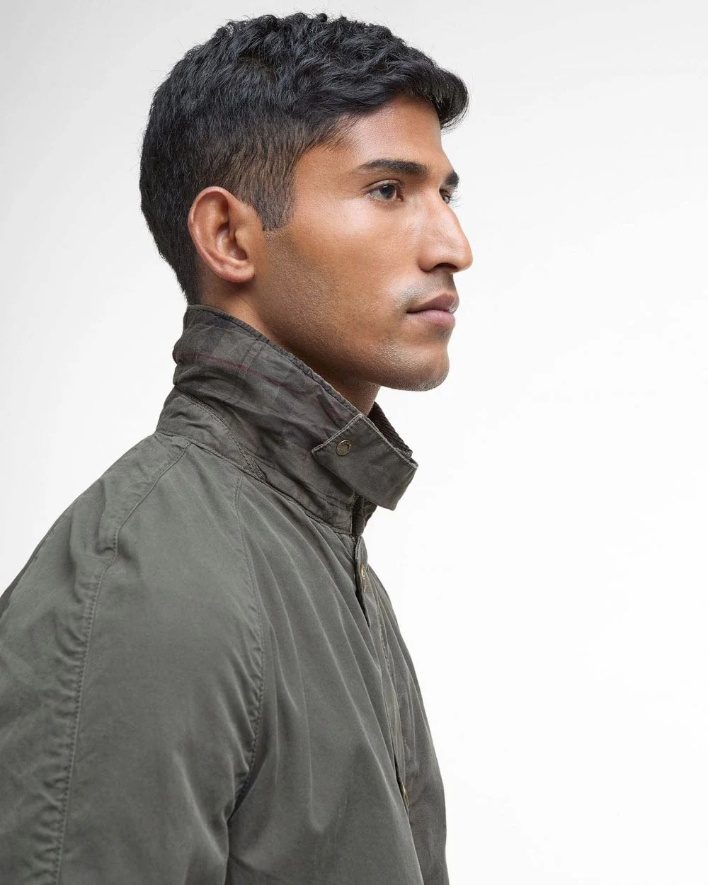 Barbour Tracker Mens Casual Jacket - Olive - Image 3