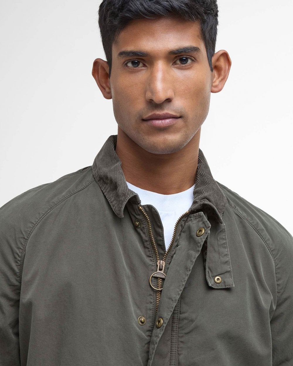 Barbour Tracker Mens Casual Jacket - Olive - Image 4