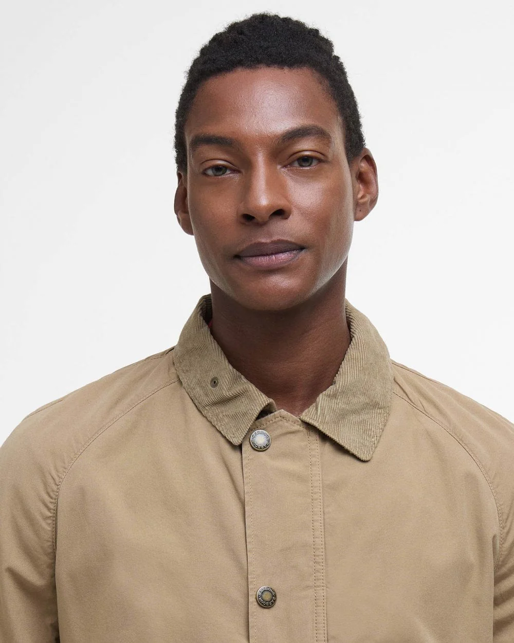 Barbour Tracker Mens Casual Jacket - Washed Stone - Image 3