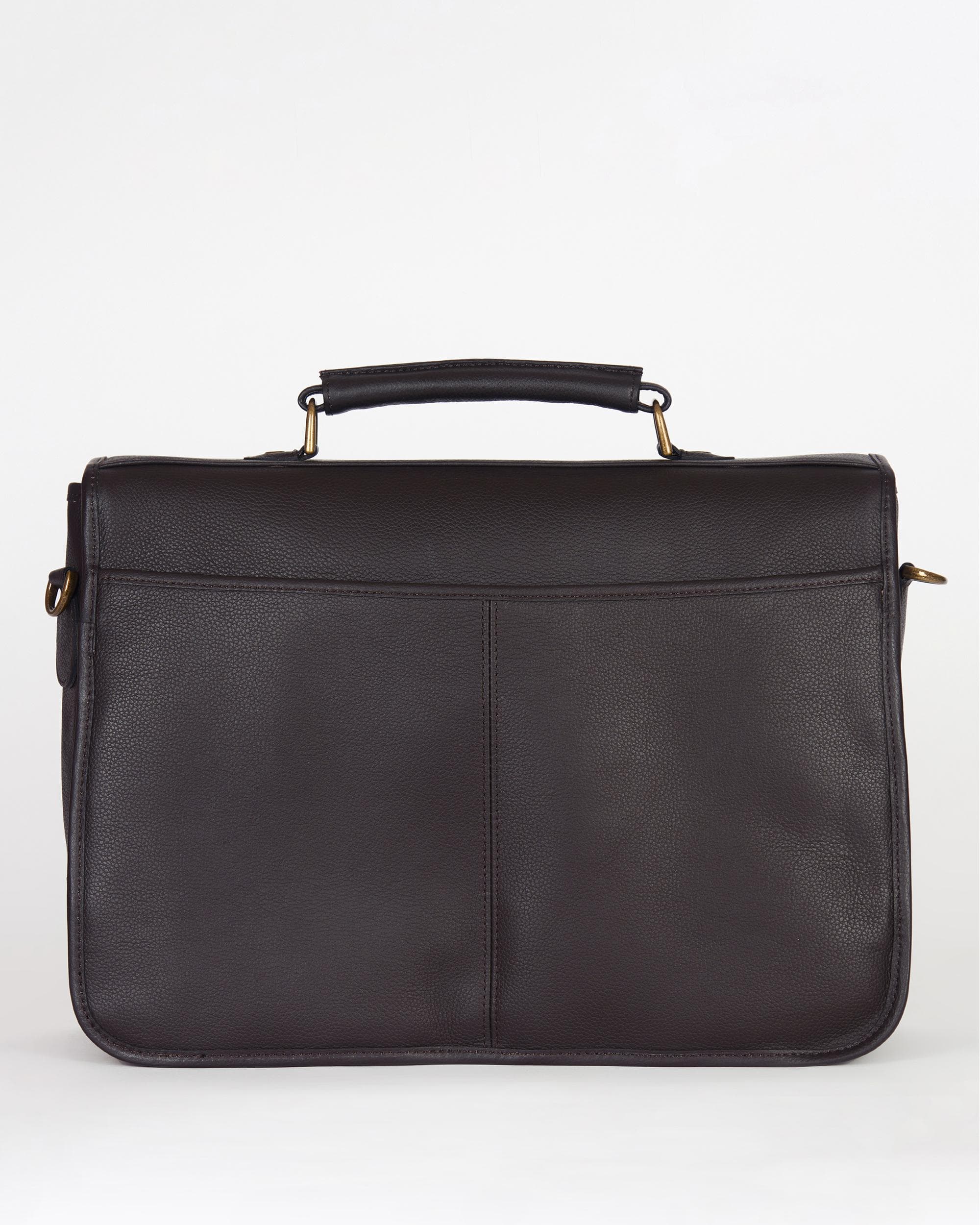 Barbour Unisex Leather Briefcase - Image 5