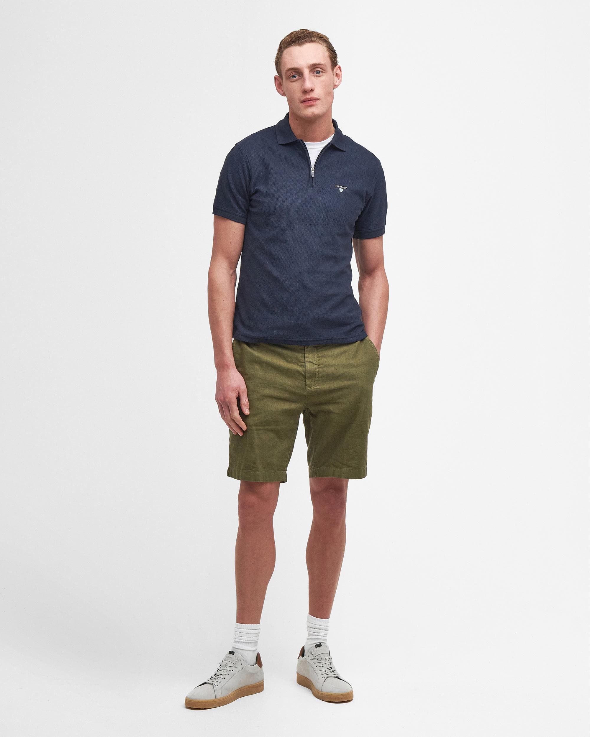 Barbour Wadworth Mens Tailored Zip Polo Shirt - Image 3