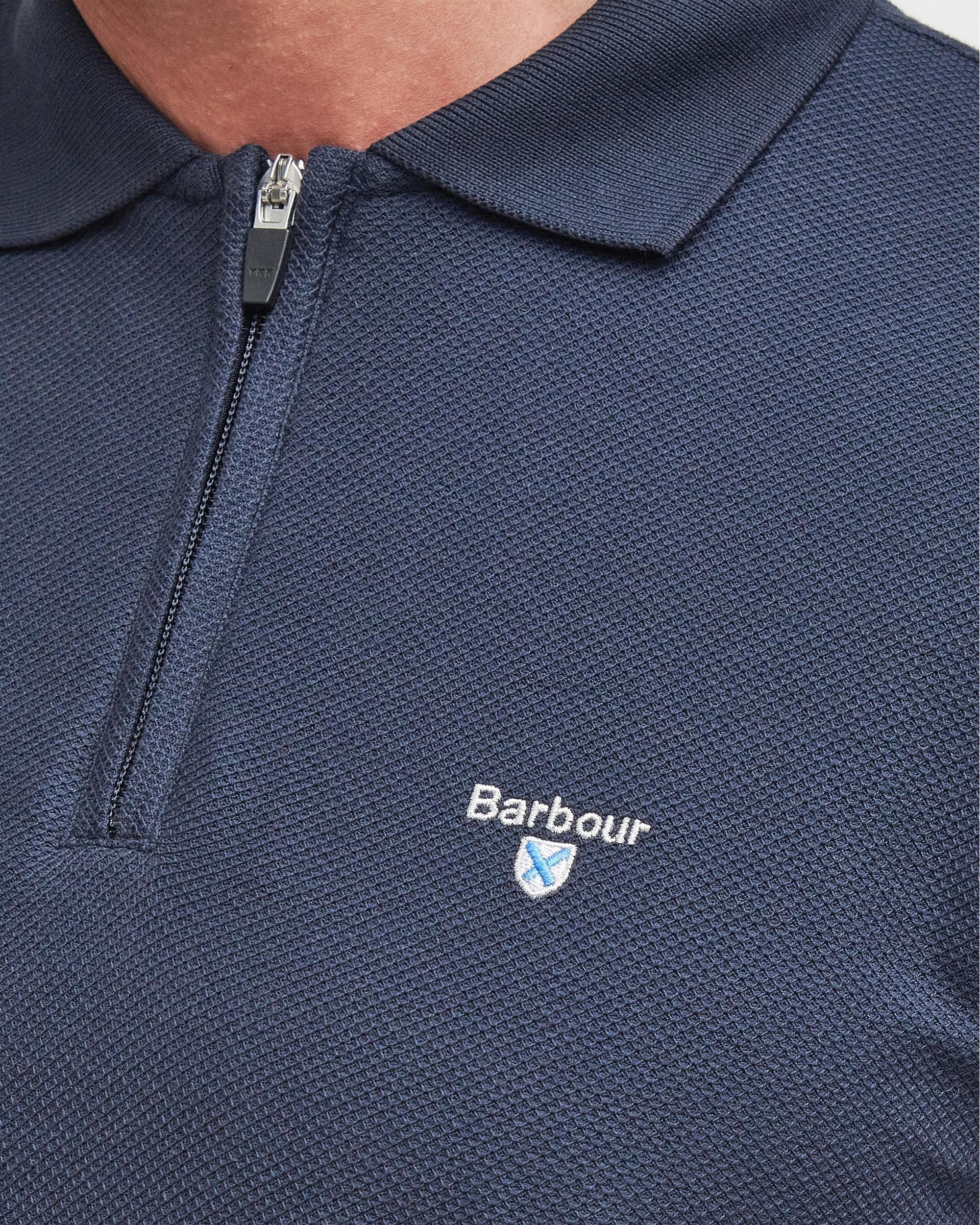 Barbour Wadworth Mens Tailored Zip Polo Shirt - Image 5