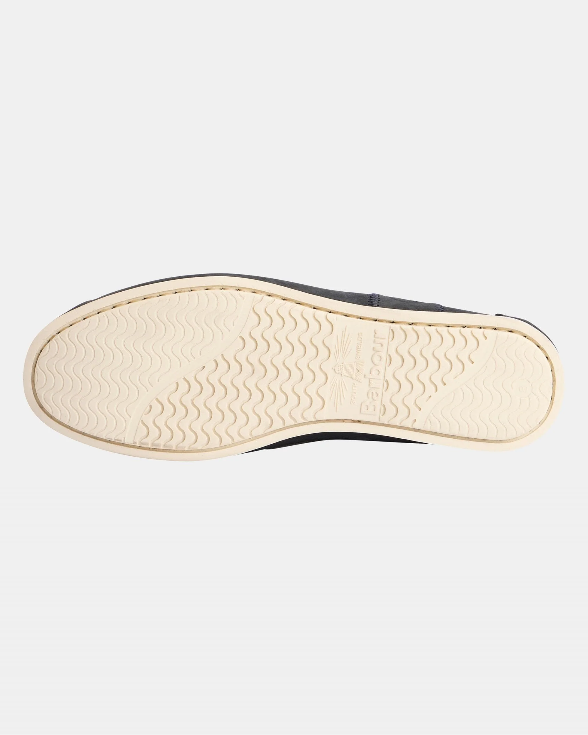 Barbour Wake Mens Boat Shoes - Navy/Putty - Image 2