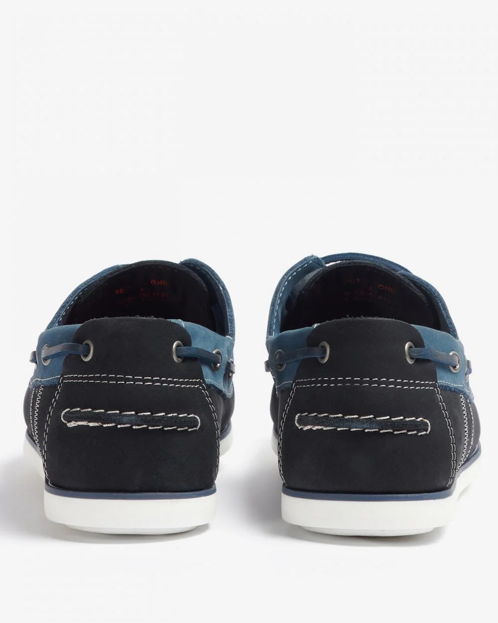 Barbour Wake Mens Boat Shoes - Washed Blue - Image 3