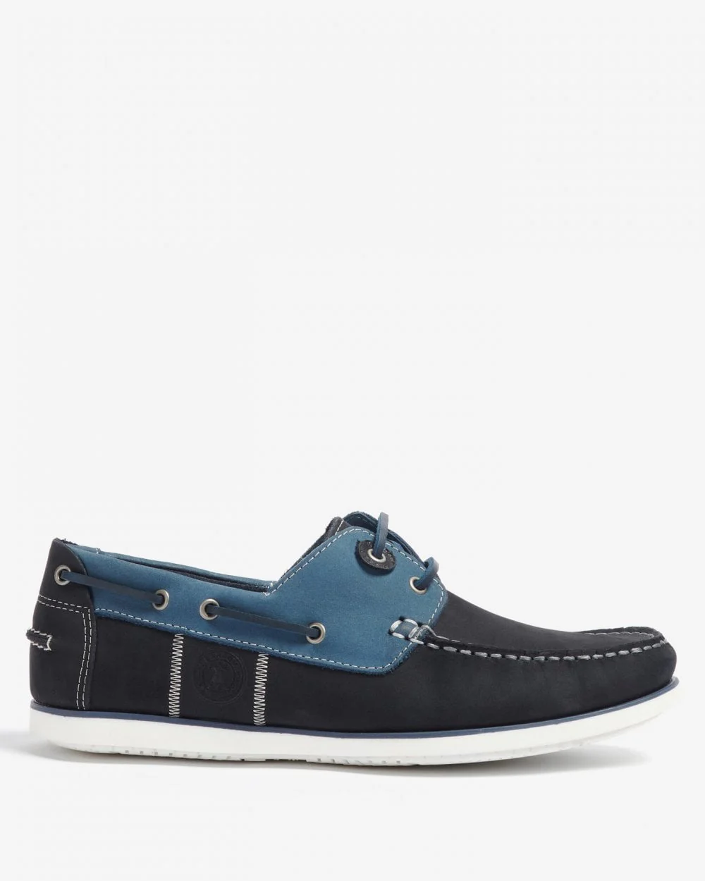 Barbour Wake Mens Boat Shoes - Washed Blue - Image 6