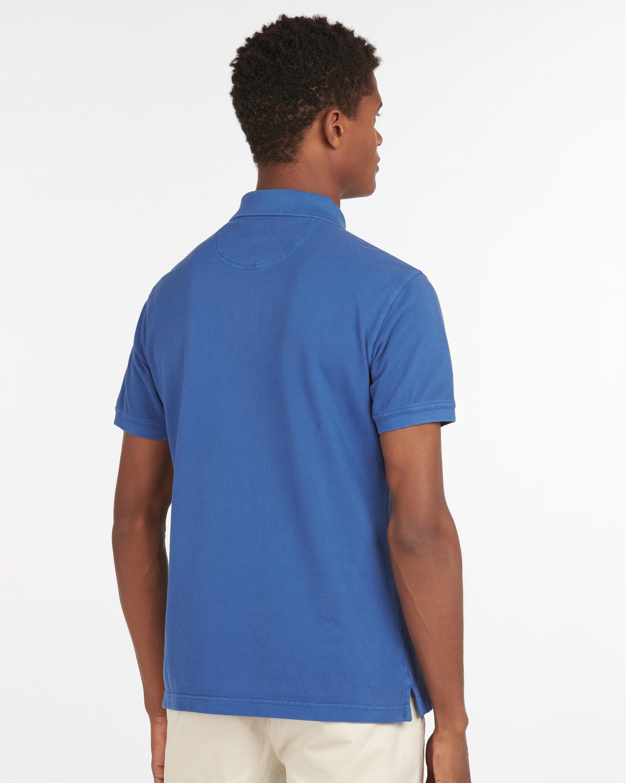 Barbour Wash Sports Mens Polo Shirt - Marine Blue - Image 4