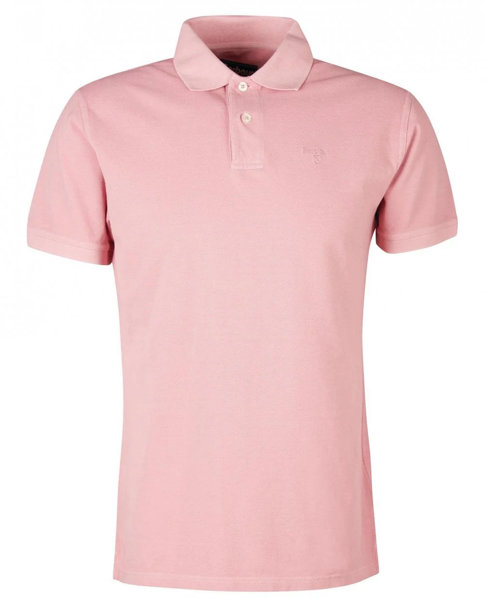 Barbour Wash Sports Mens Polo Shirt - Pink Salt - Image 7