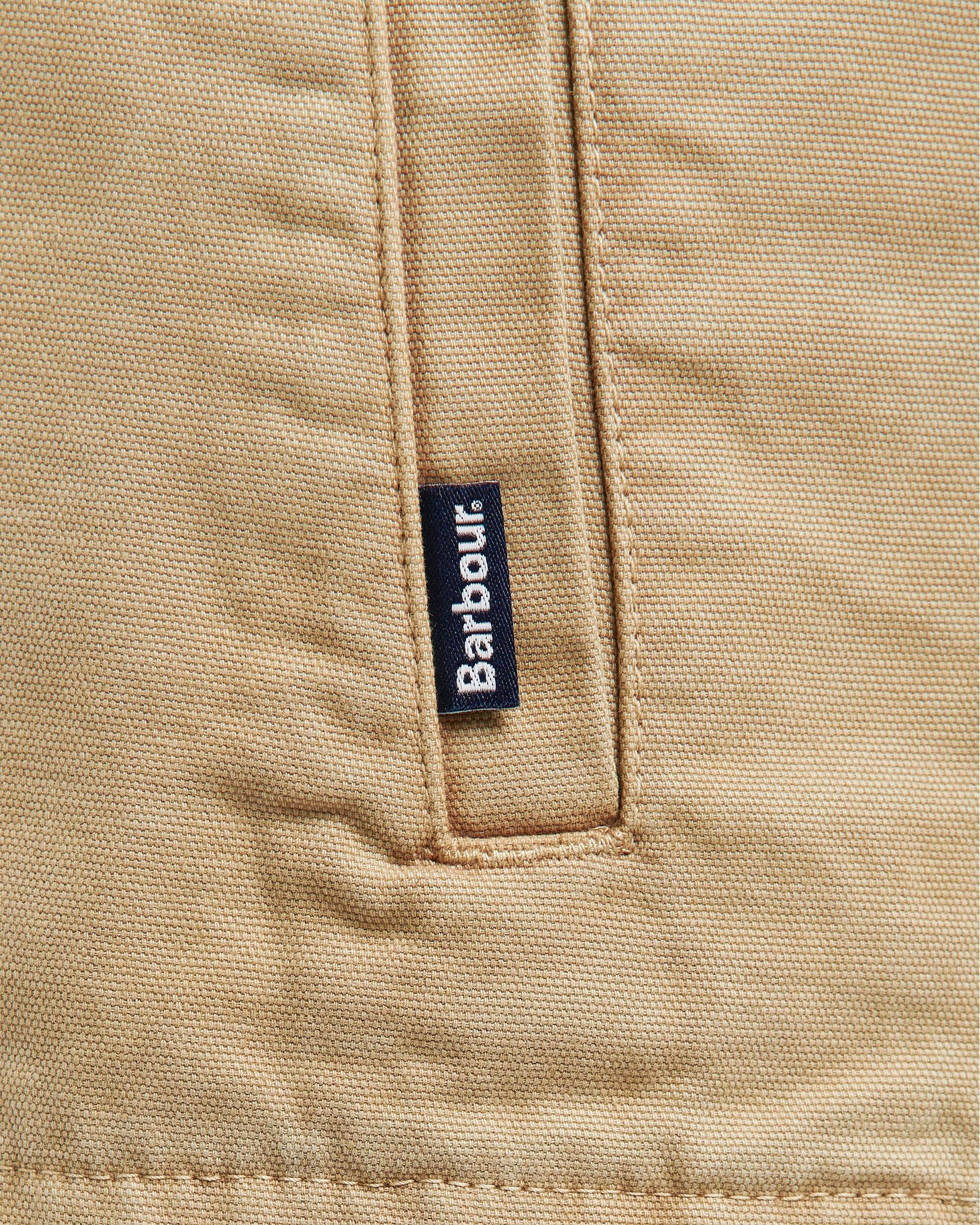 Barbour Washed Mens Overshirt - Washed Stone - Image 6