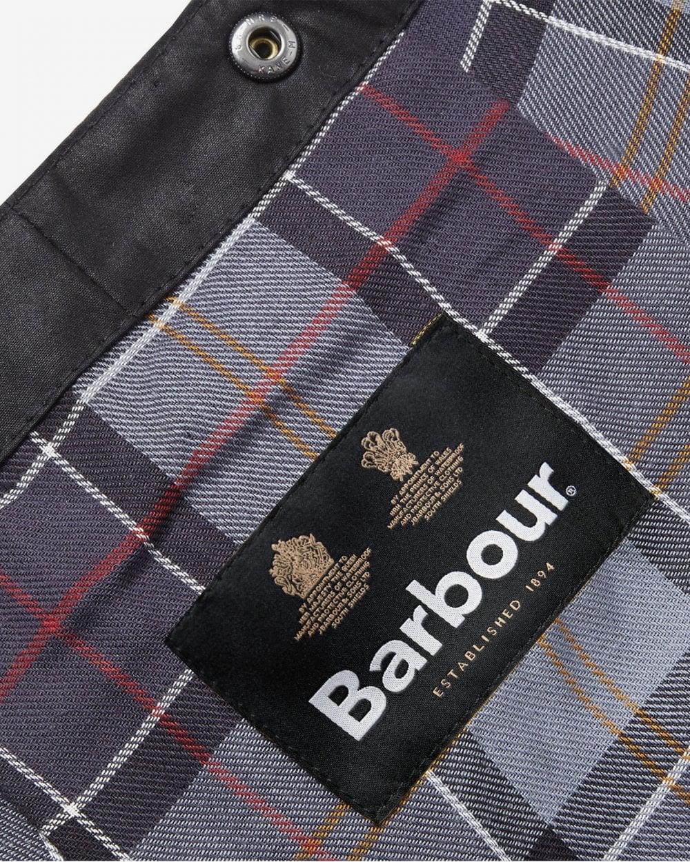 Barbour Wax Cotton Hood - Black - Image 3