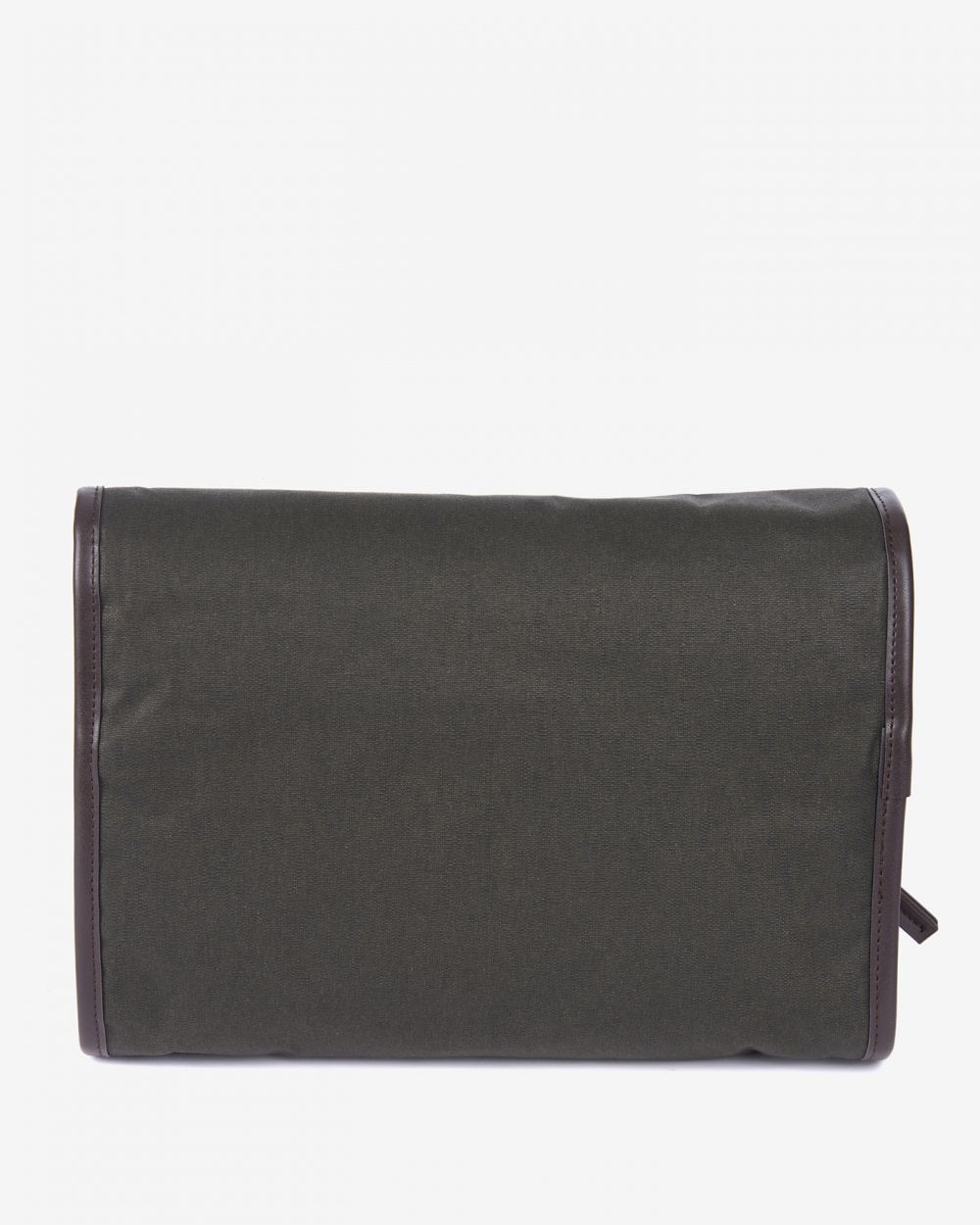 Barbour Wax Hanging Mens Washbag - Olive - Image 3