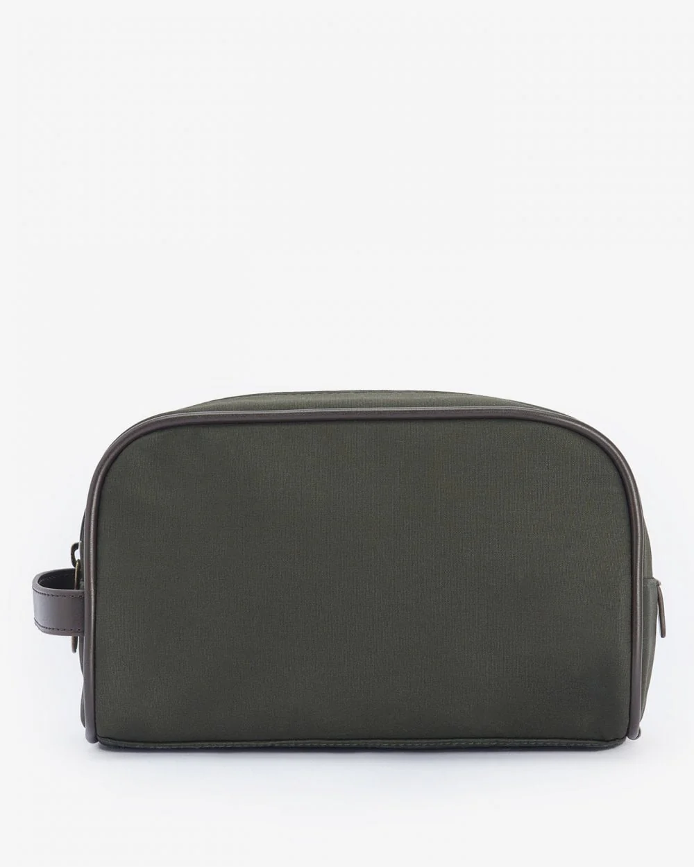 Barbour Wax Mens Washbag - Olive/Brown - Image 3