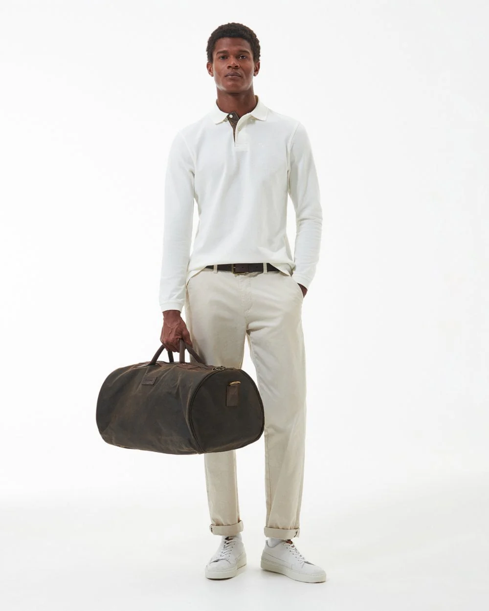 Barbour Wax Unisex Holdall - Olive - Image 2