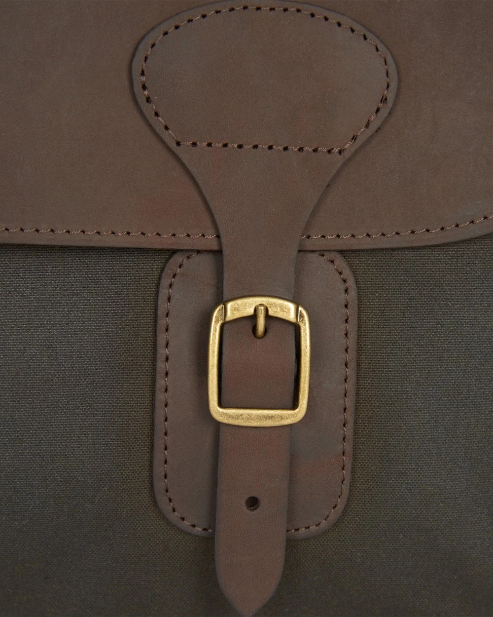 Barbour Wax Unisex Leather Briefcase - Olive - Image 4