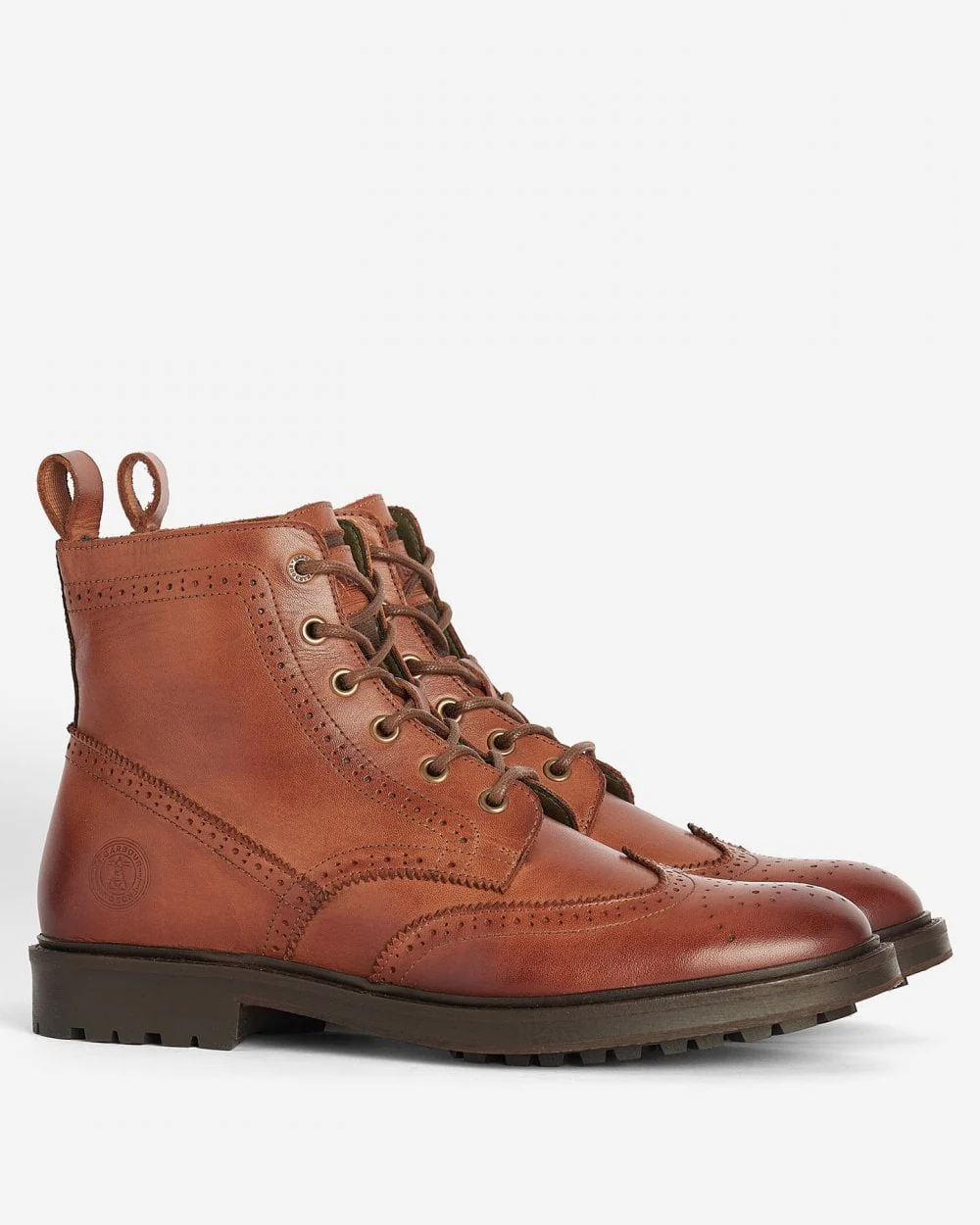 Barbour West Mens Brogue Boots - Image 2