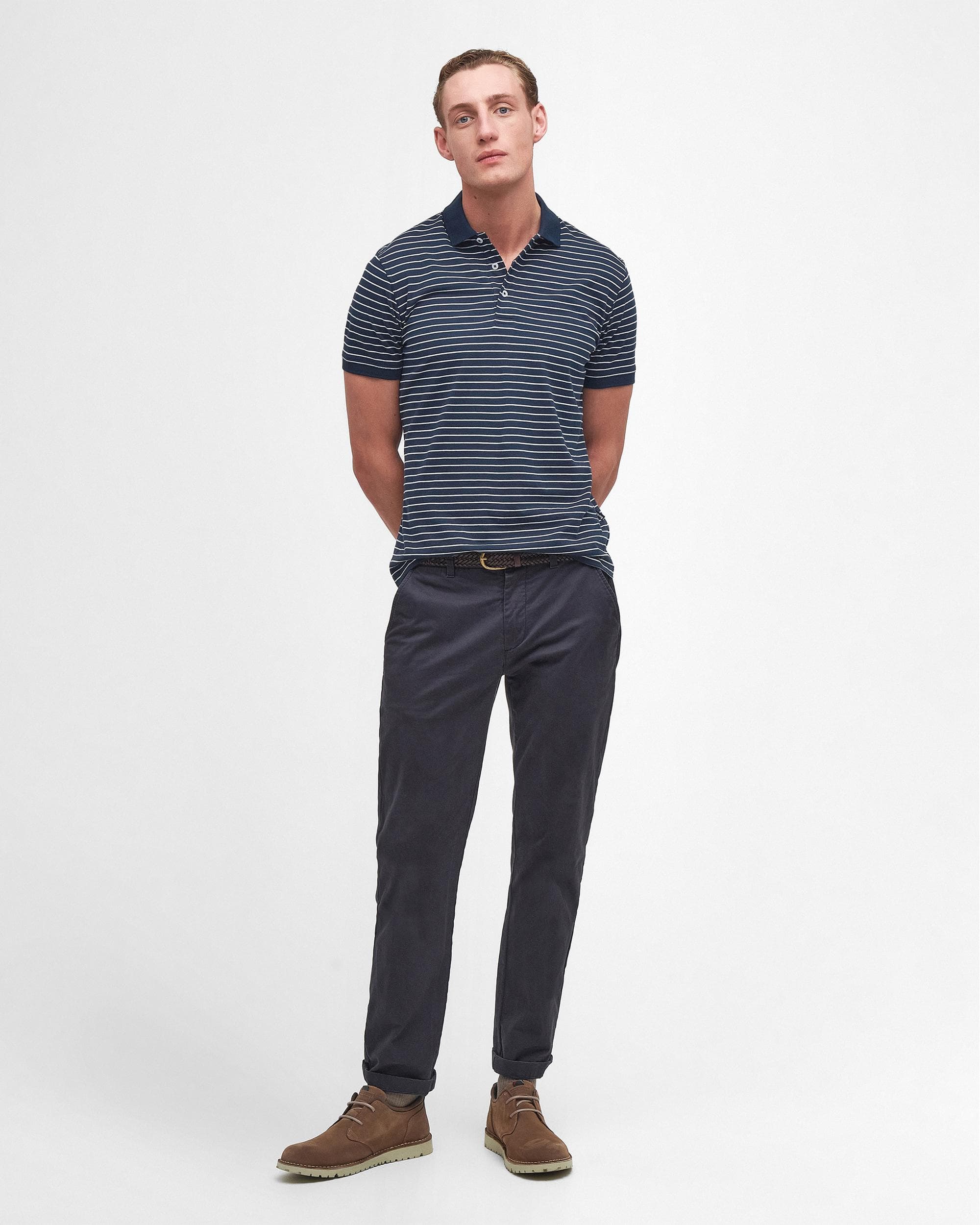Barbour Westgate Mens Striped Polo Shirt - Image 3
