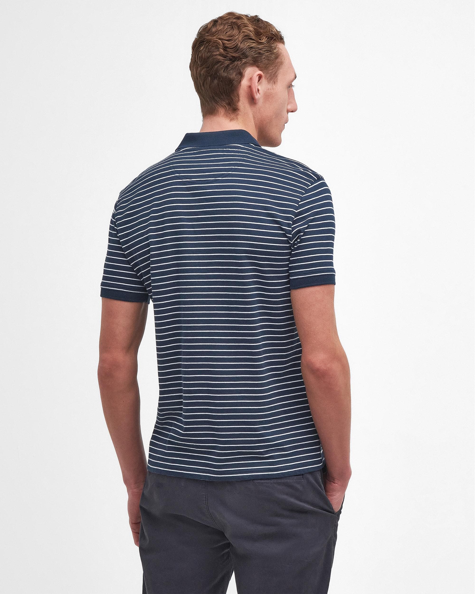 Barbour Westgate Mens Striped Polo Shirt - Image 4