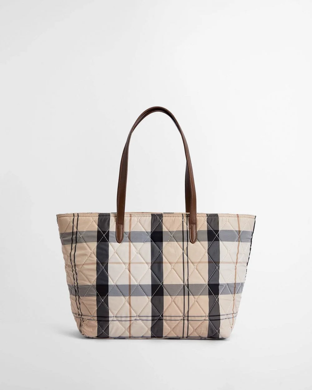 Barbour Wetherham Quilted Womens Tartan Tote - Image 10